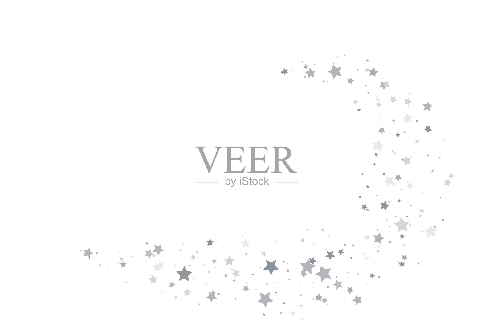 亮银色闪光五彩纸屑背景插画图片素材