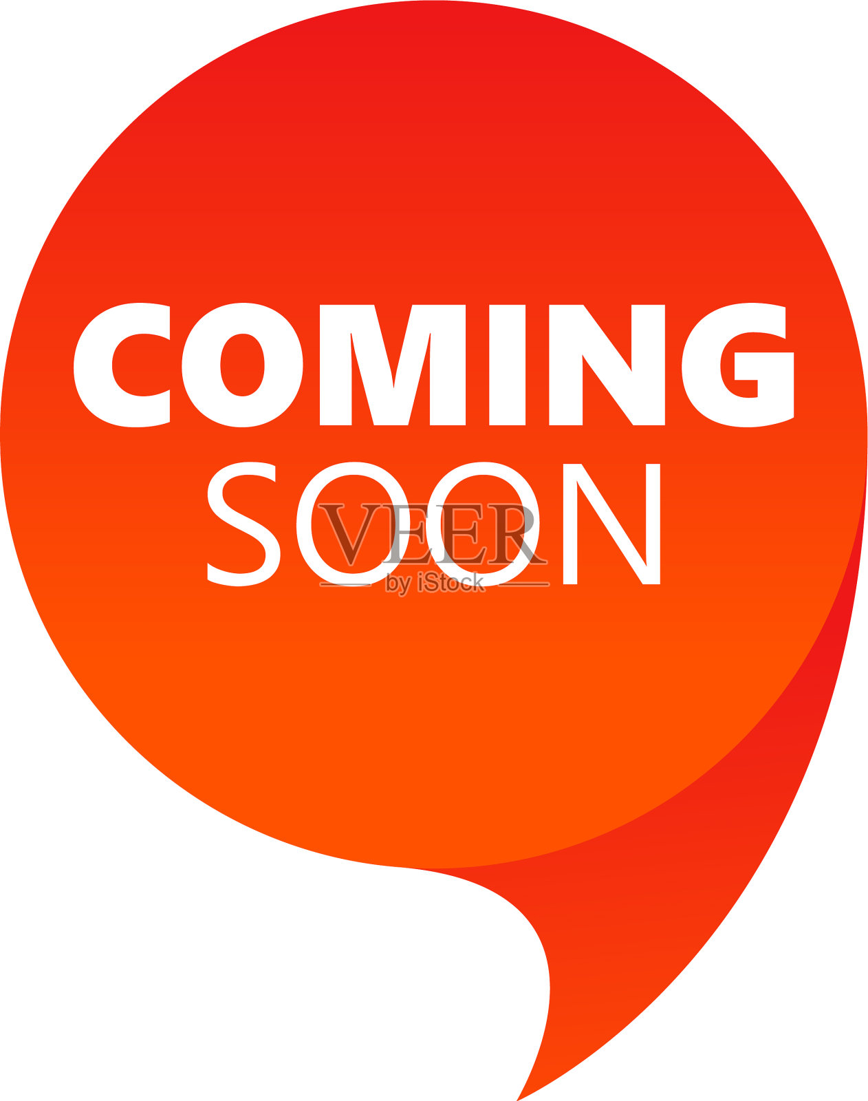 即将到来的演讲泡泡图标卡通风格设计元素图片