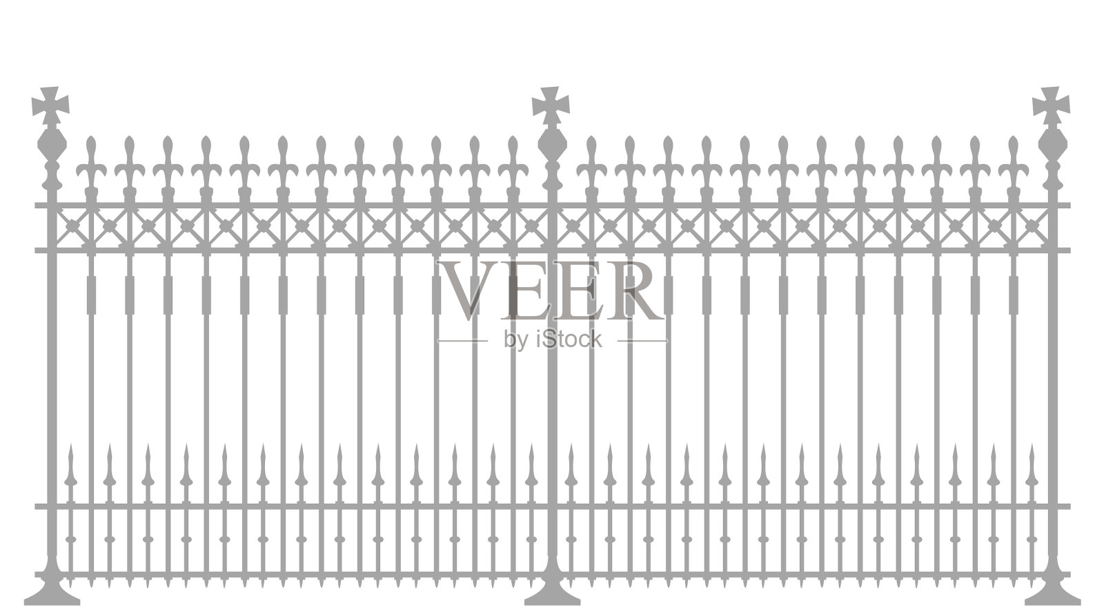 维多利亚时代栅栏风格设计元素图片