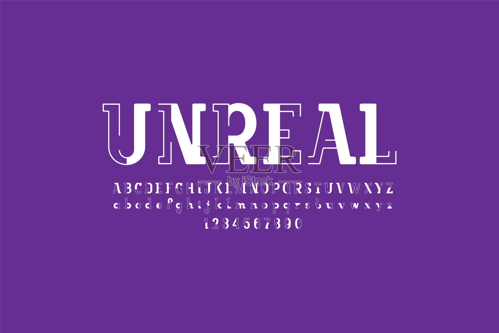 概念字体现代时尚字母原创插画图片素材