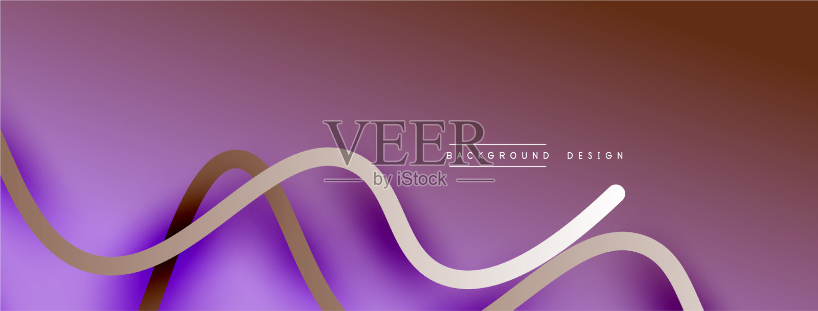 抽象梯度背景与波浪线插画图片素材