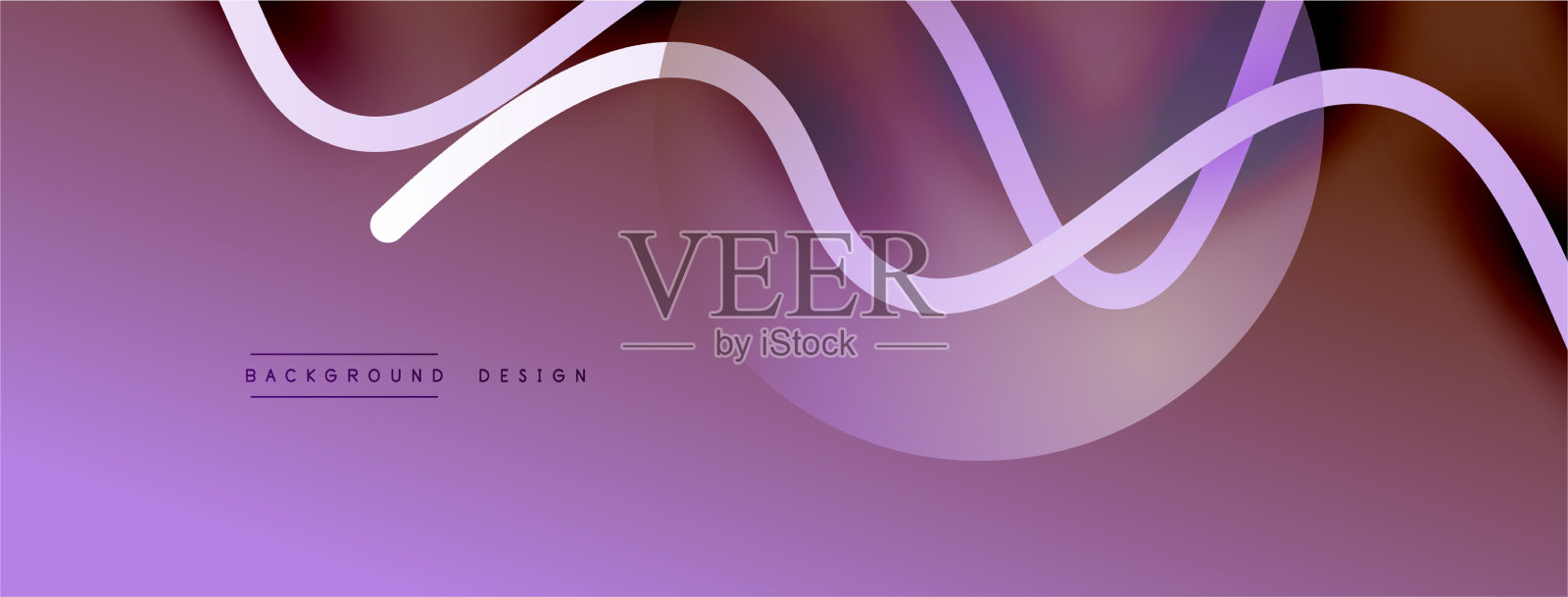 抽象梯度背景与波浪线插画图片素材