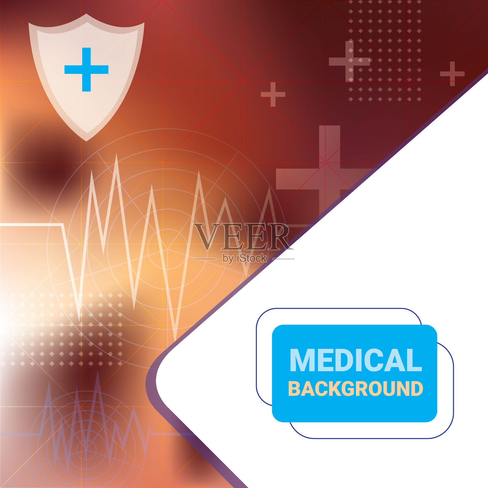 抽象科技丝网蓝色背景插画图片素材