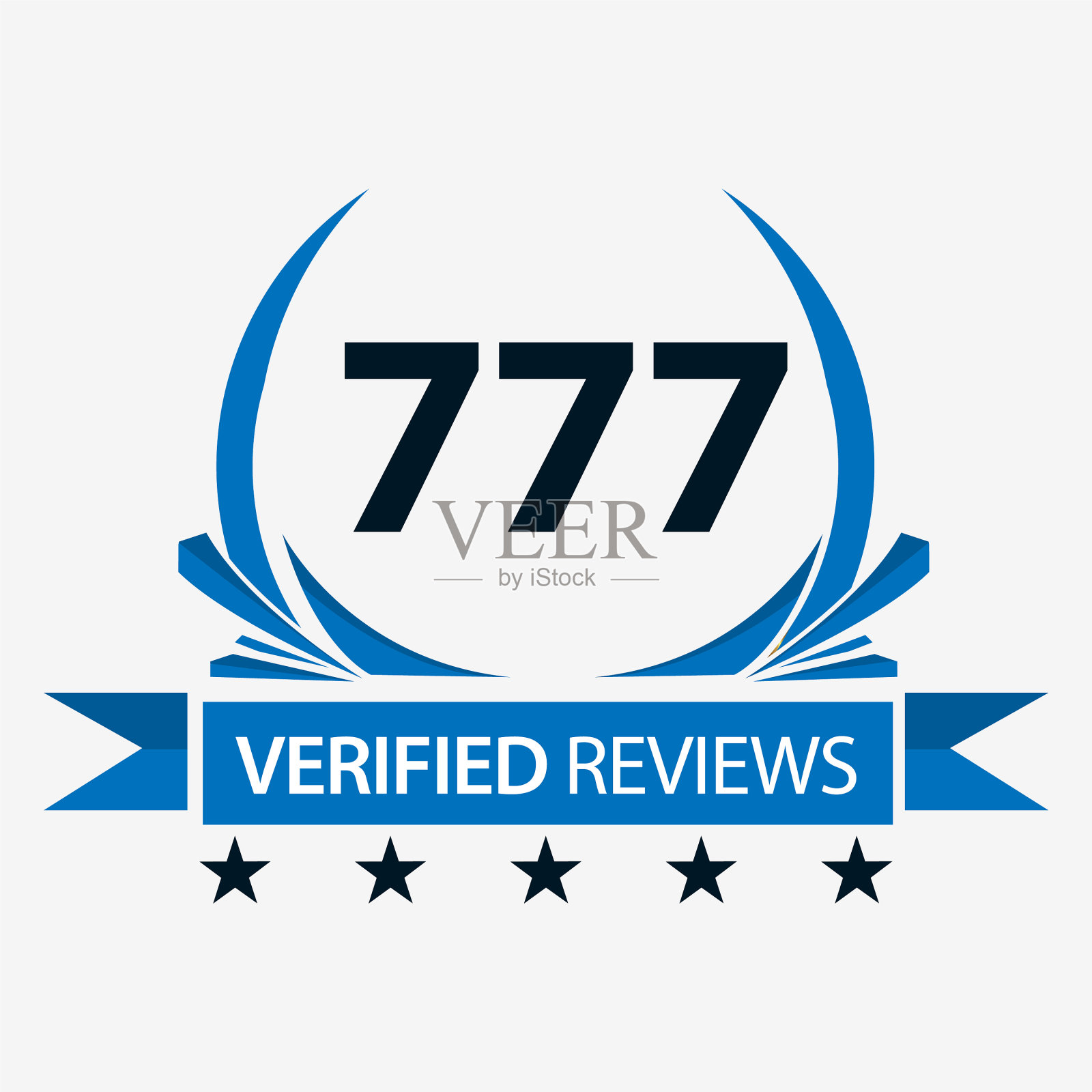 777条认证评论插画图片素材