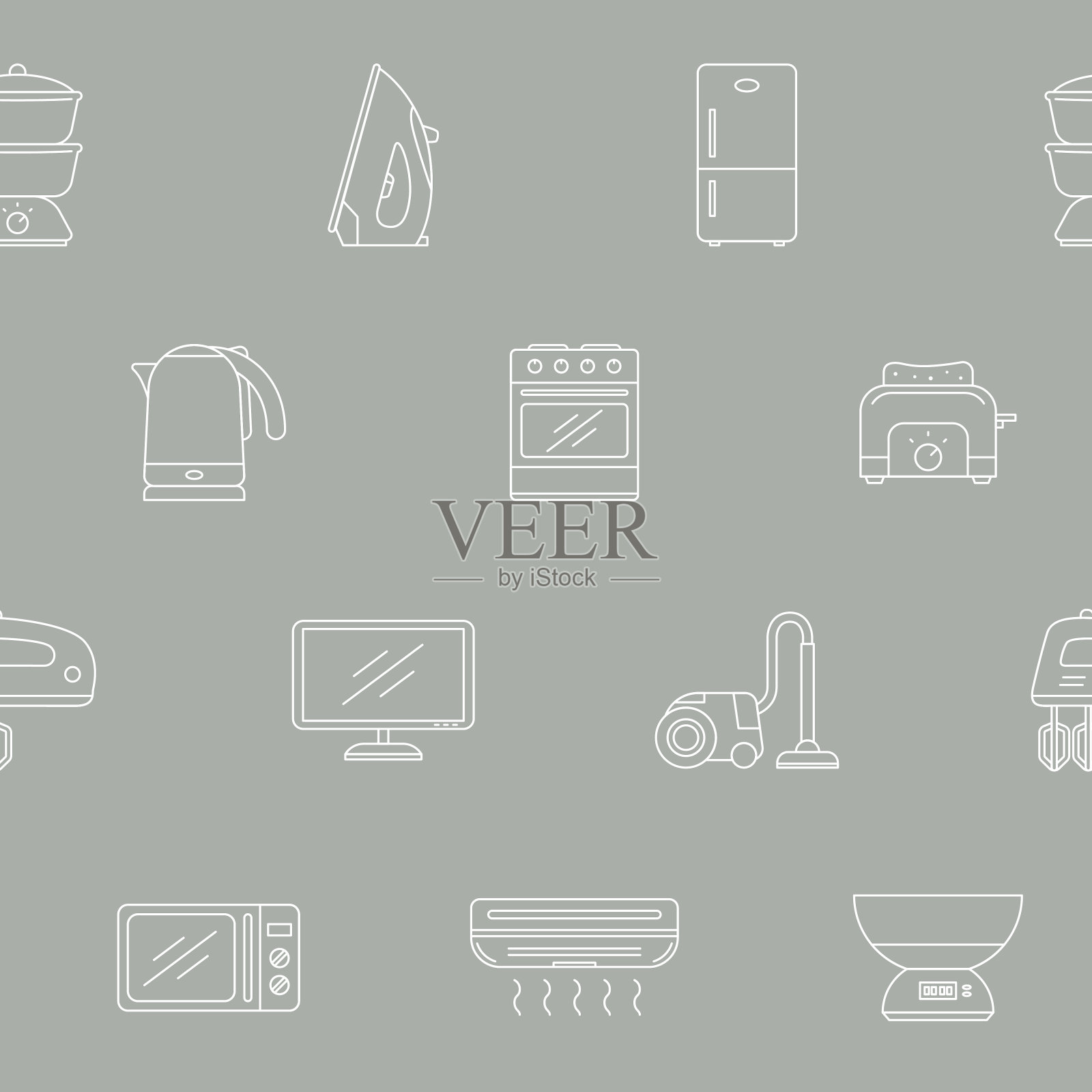 家用机器背景04-06插画图片素材