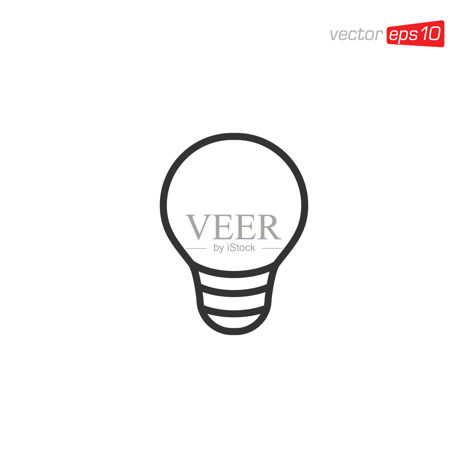 灯泡图标设计矢量插画图片素材