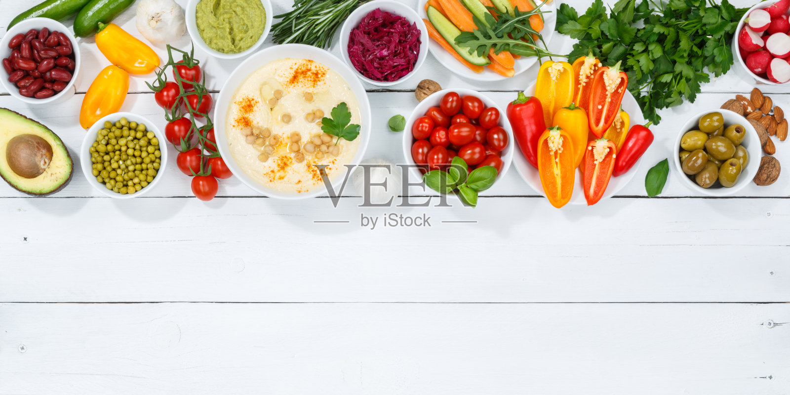 蔬菜背景健康素食干净吃有机食品复制空间复制空间木板横幅照片摄影图片