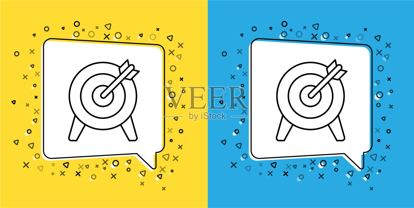 设定线目标财务目标概念图标图标素材