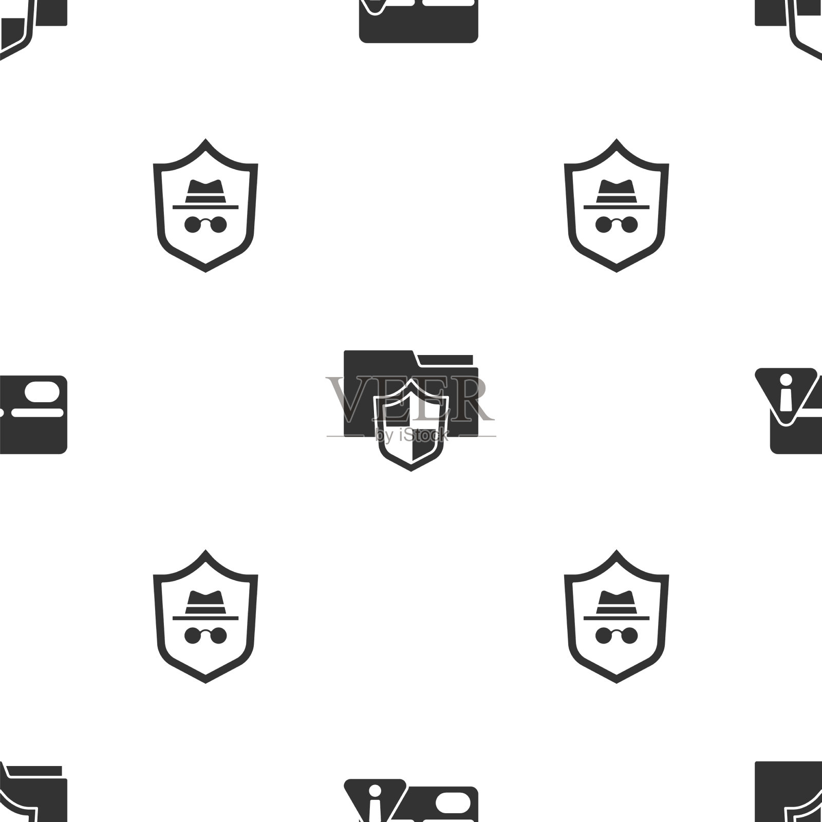 设置信用卡文件文件夹保护和图标素材