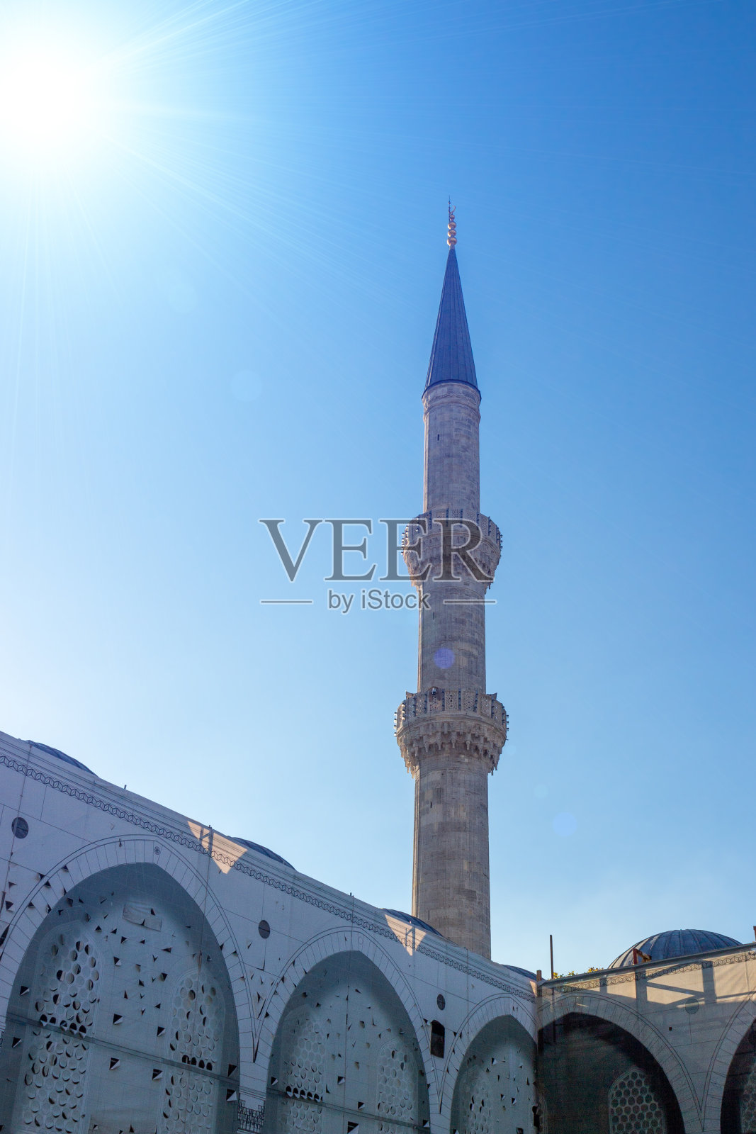 土耳其伊斯坦布尔的蓝色清真寺照片摄影图片