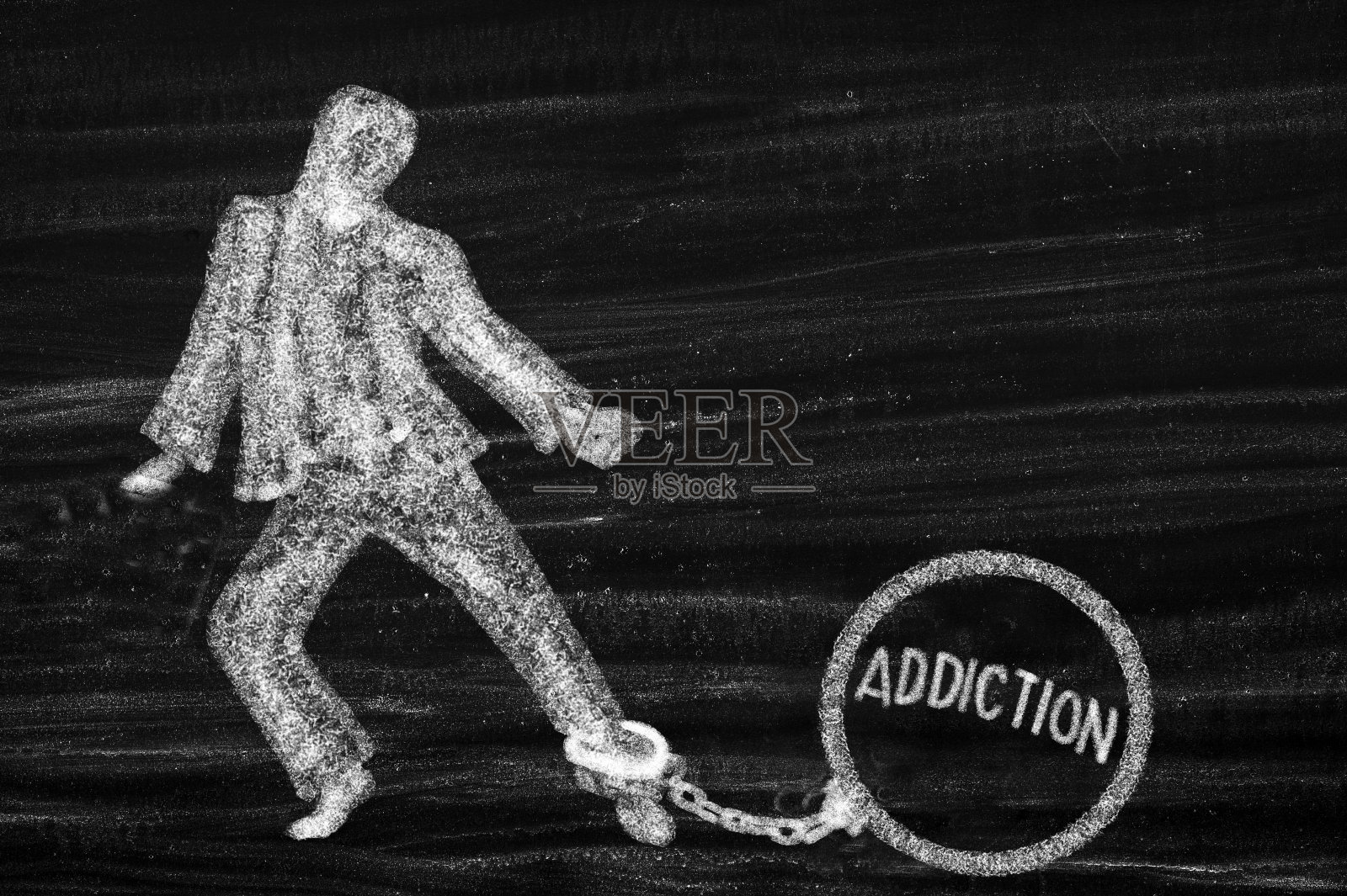 戴着球链的人，还有词瘾照片摄影图片