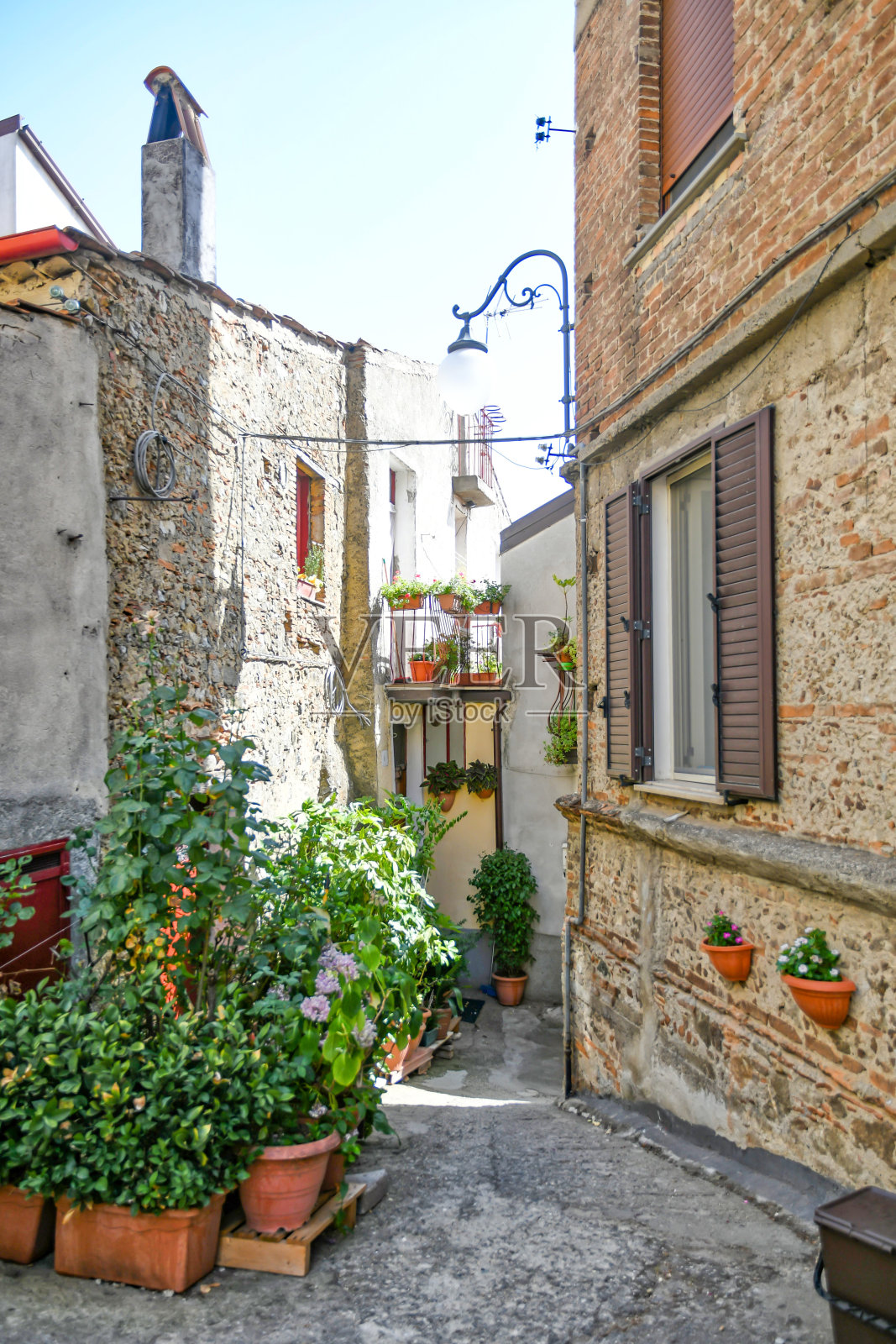 意大利阿克里的卡拉布里亚小镇。照片摄影图片