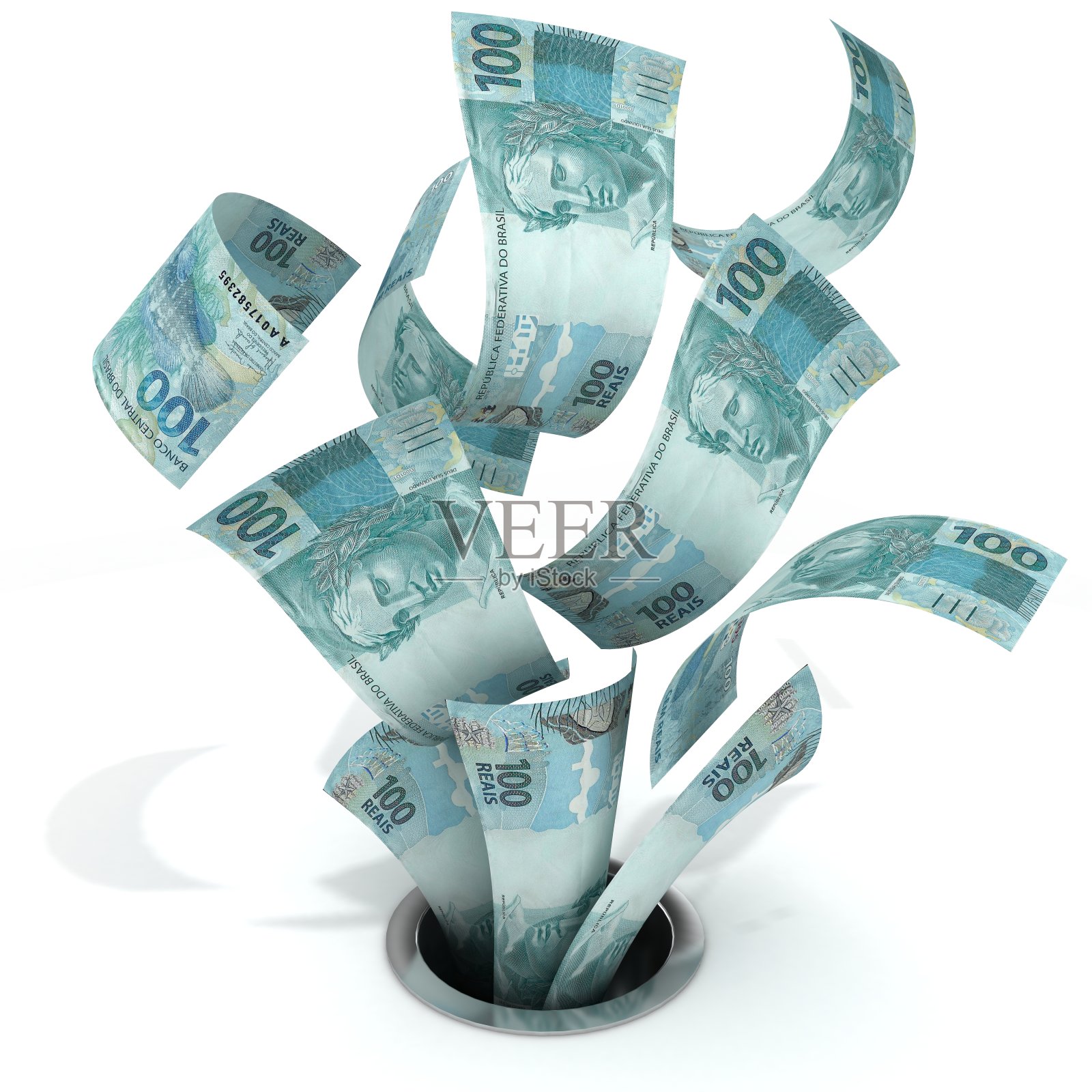 巴西货币下跌金融危机照片摄影图片