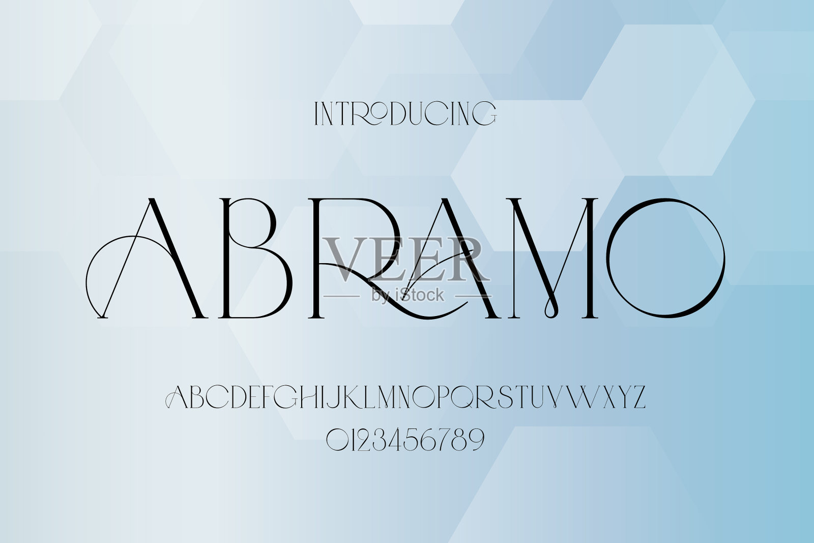 抽象最小现代字母字体印刷插画图片素材