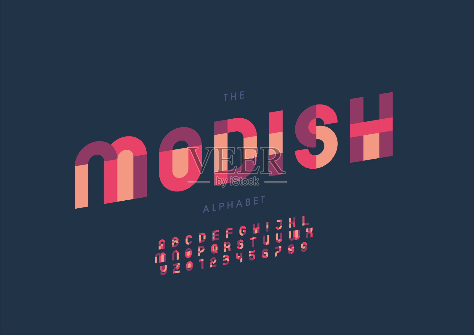 流行的字母插画图片素材