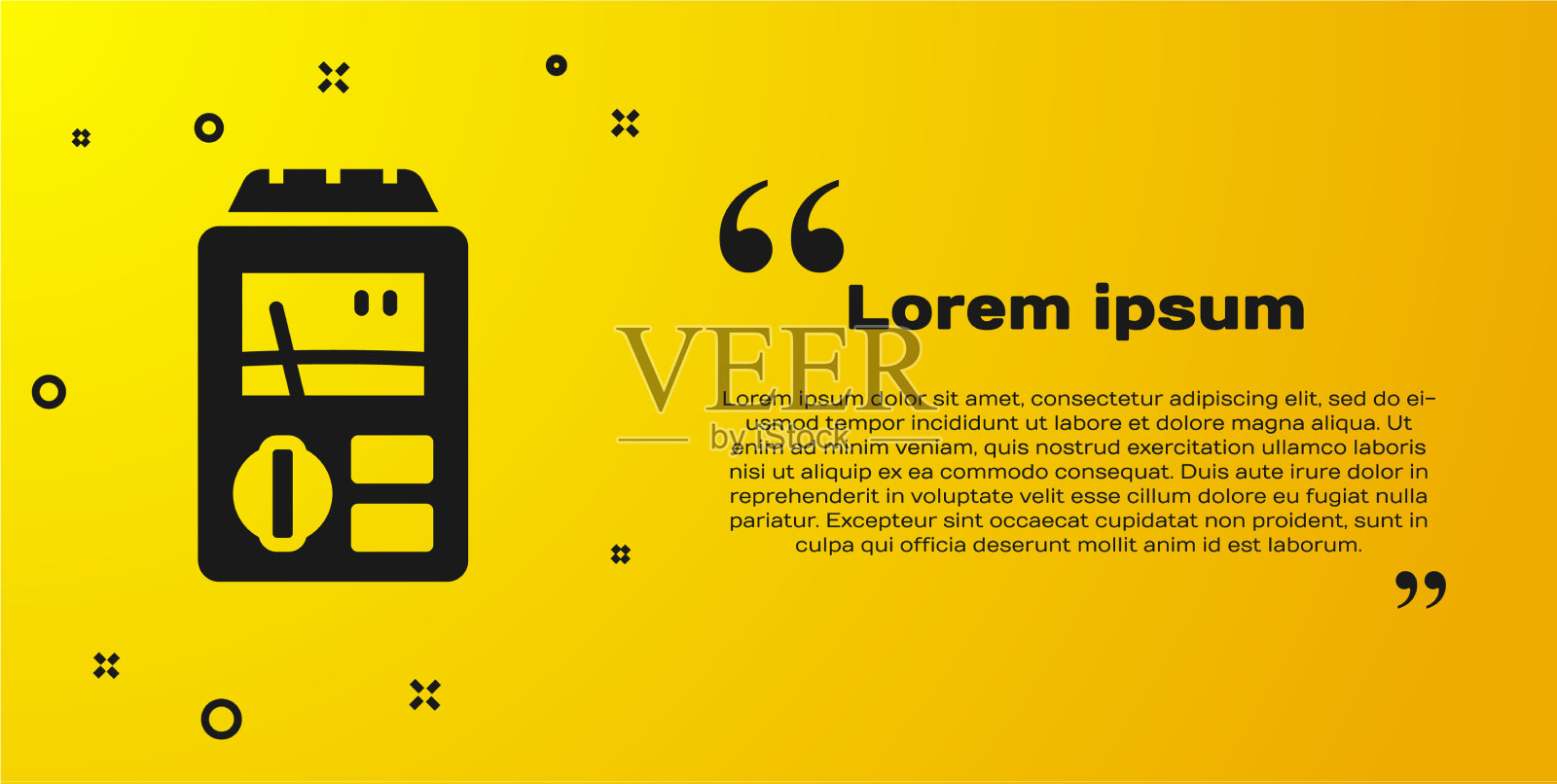 黑色剂量计测量辐射图标插画图片素材