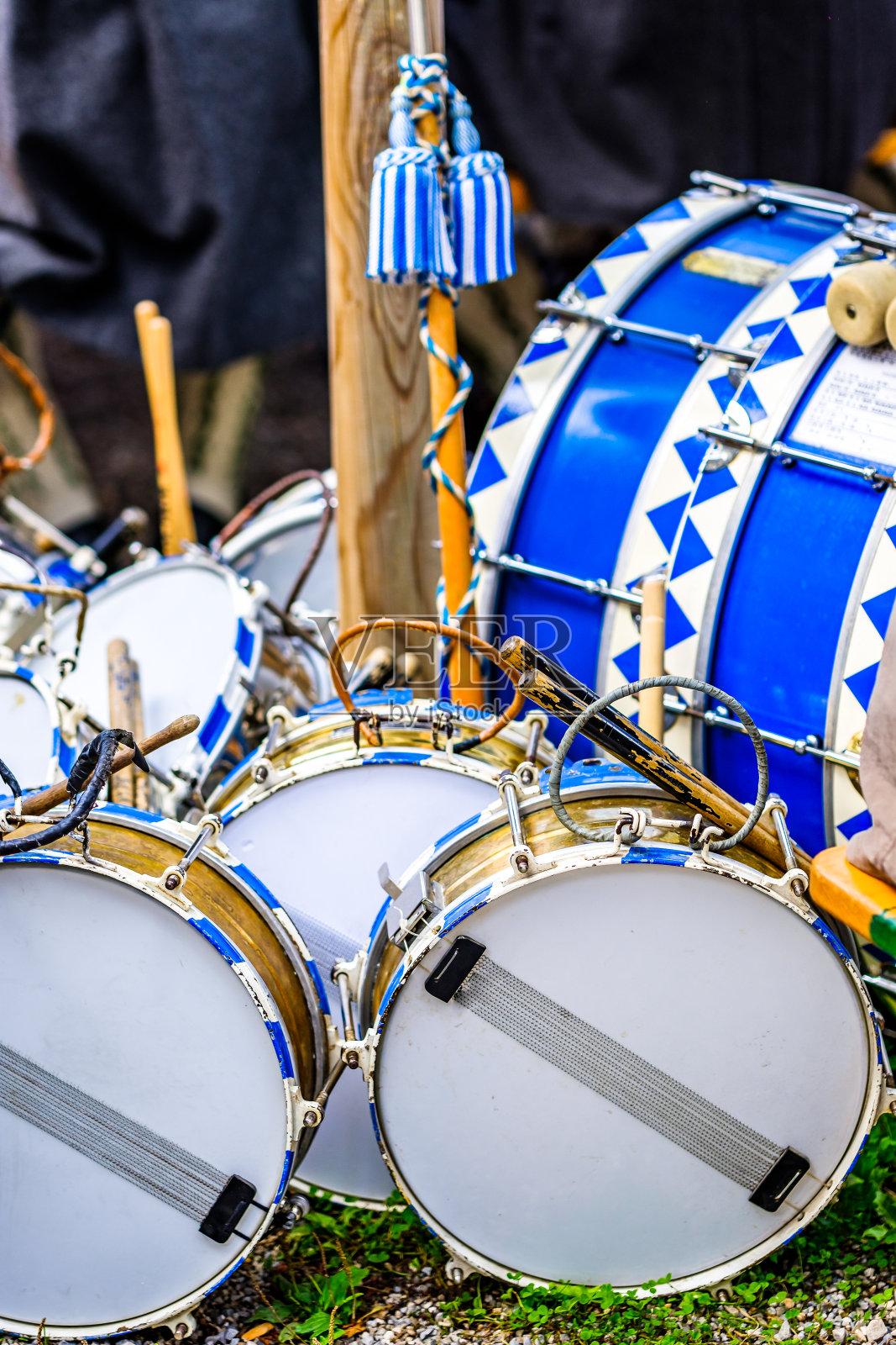 典型的巴伐利亚铜管乐队照片摄影图片