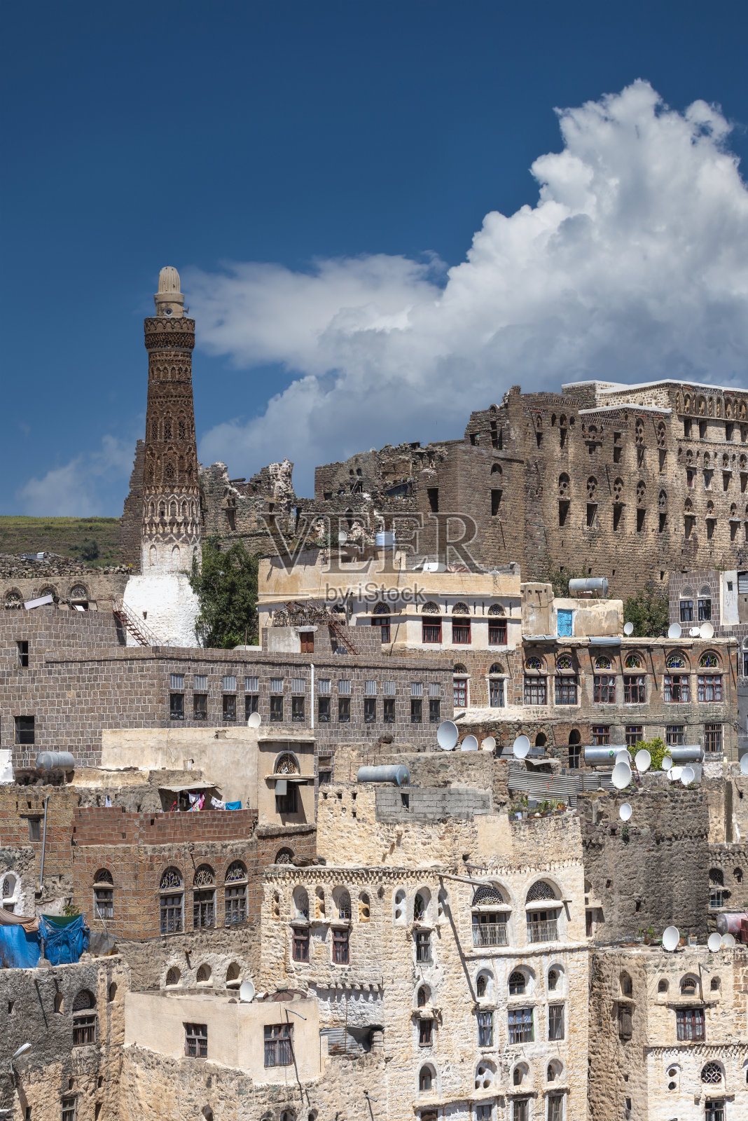 也门吉卜拉小镇景色照片摄影图片