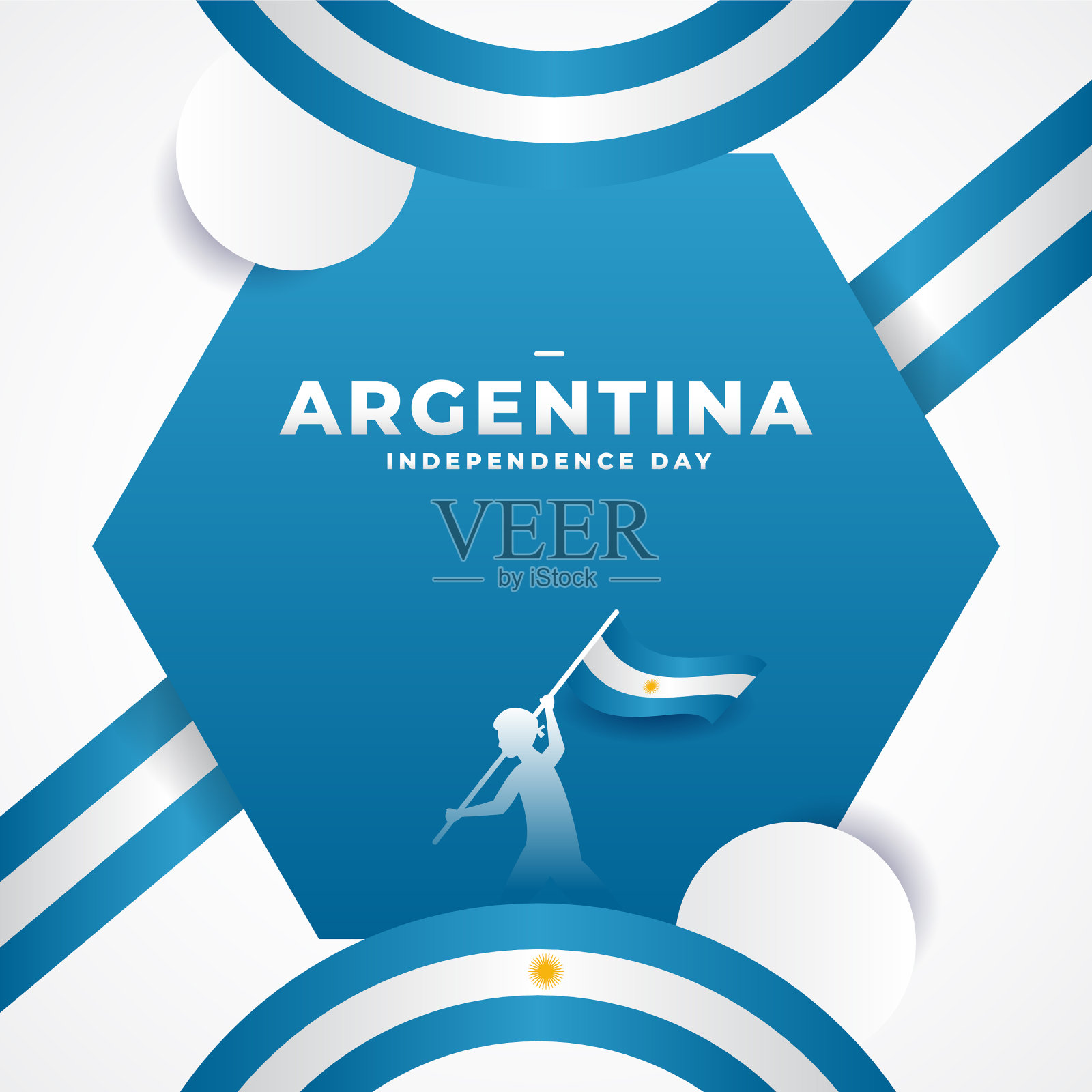 阿根廷独立日背景设计插画图片素材