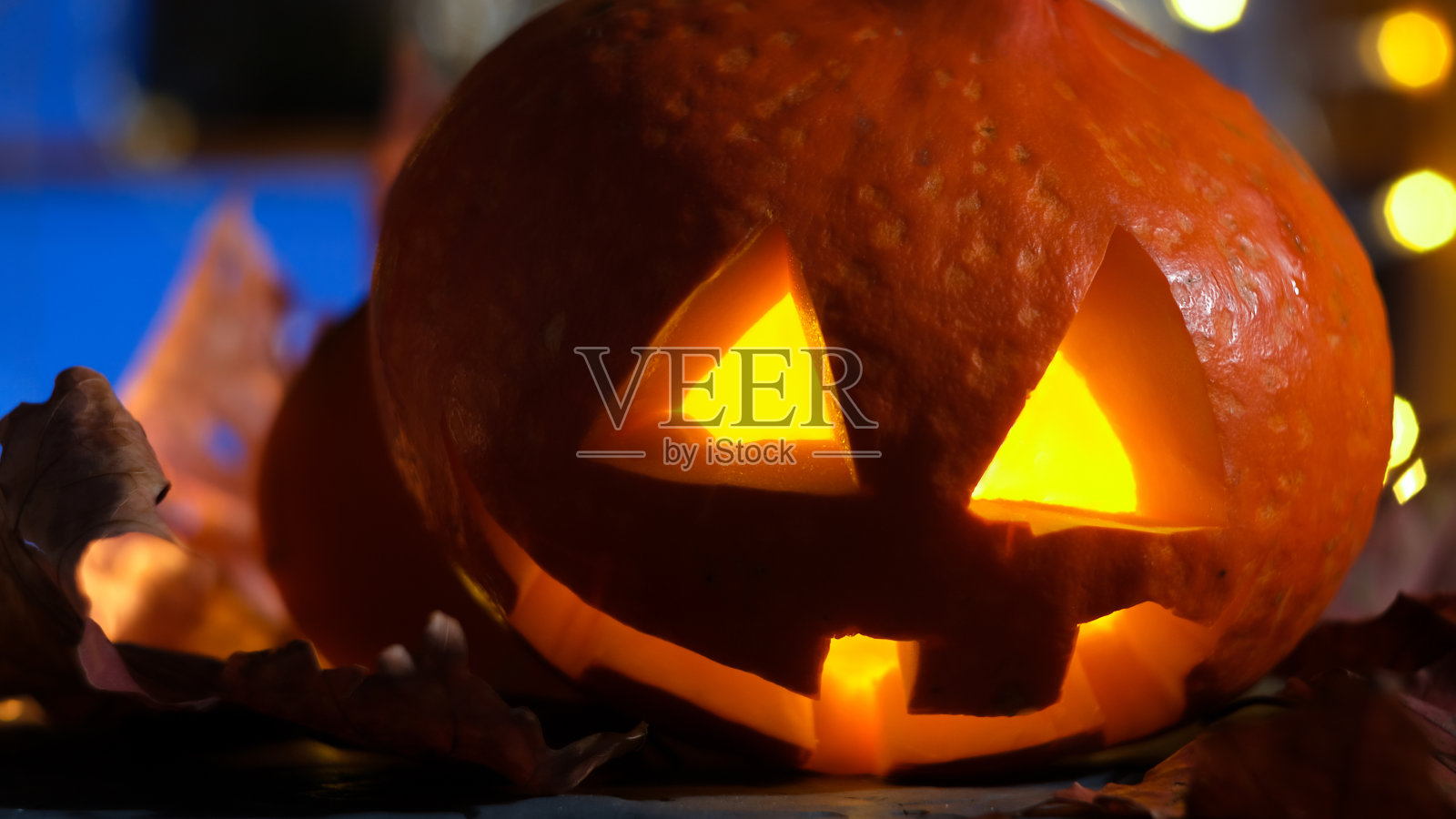 万圣节南瓜杰克灯照片摄影图片