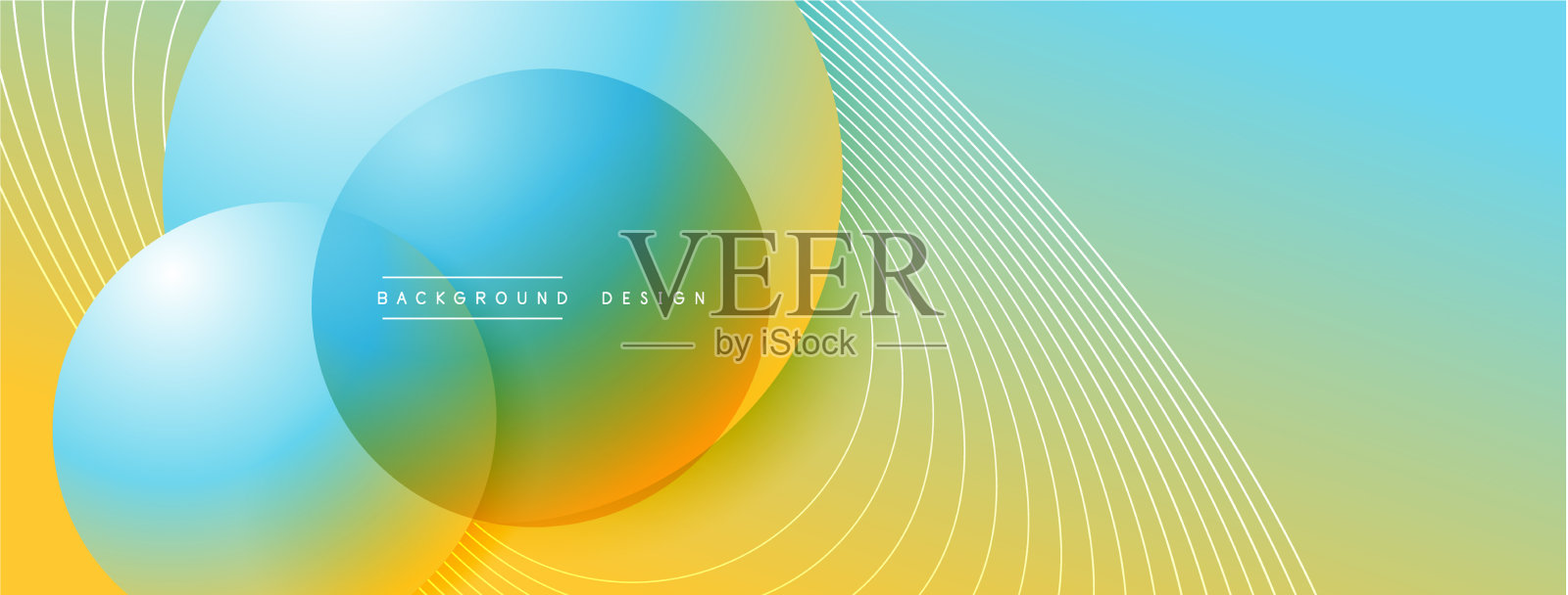 带有阴影的渐变圆形技术插画图片素材