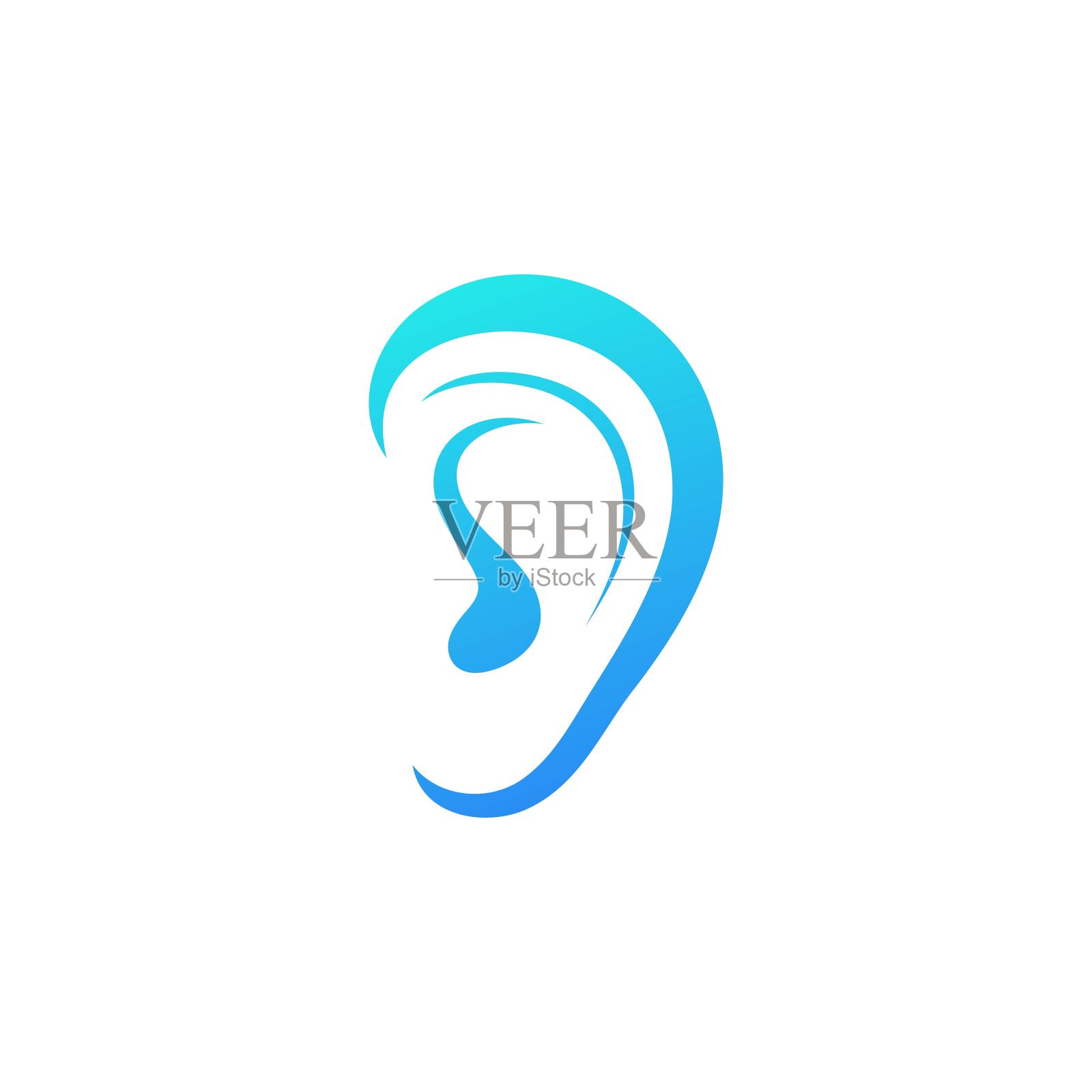 听图标插图模板矢量插画图片素材