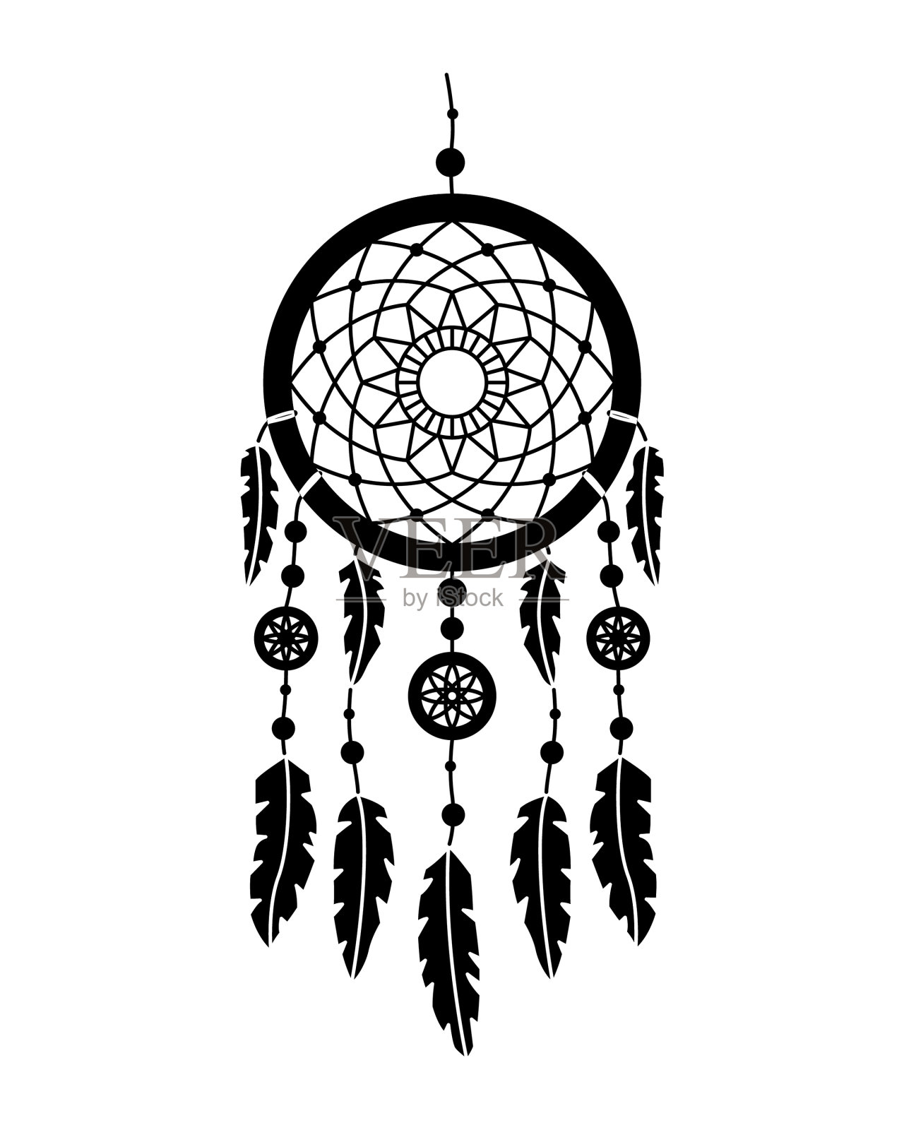 捕梦网在波西米亚风格神秘的内部设计元素图片