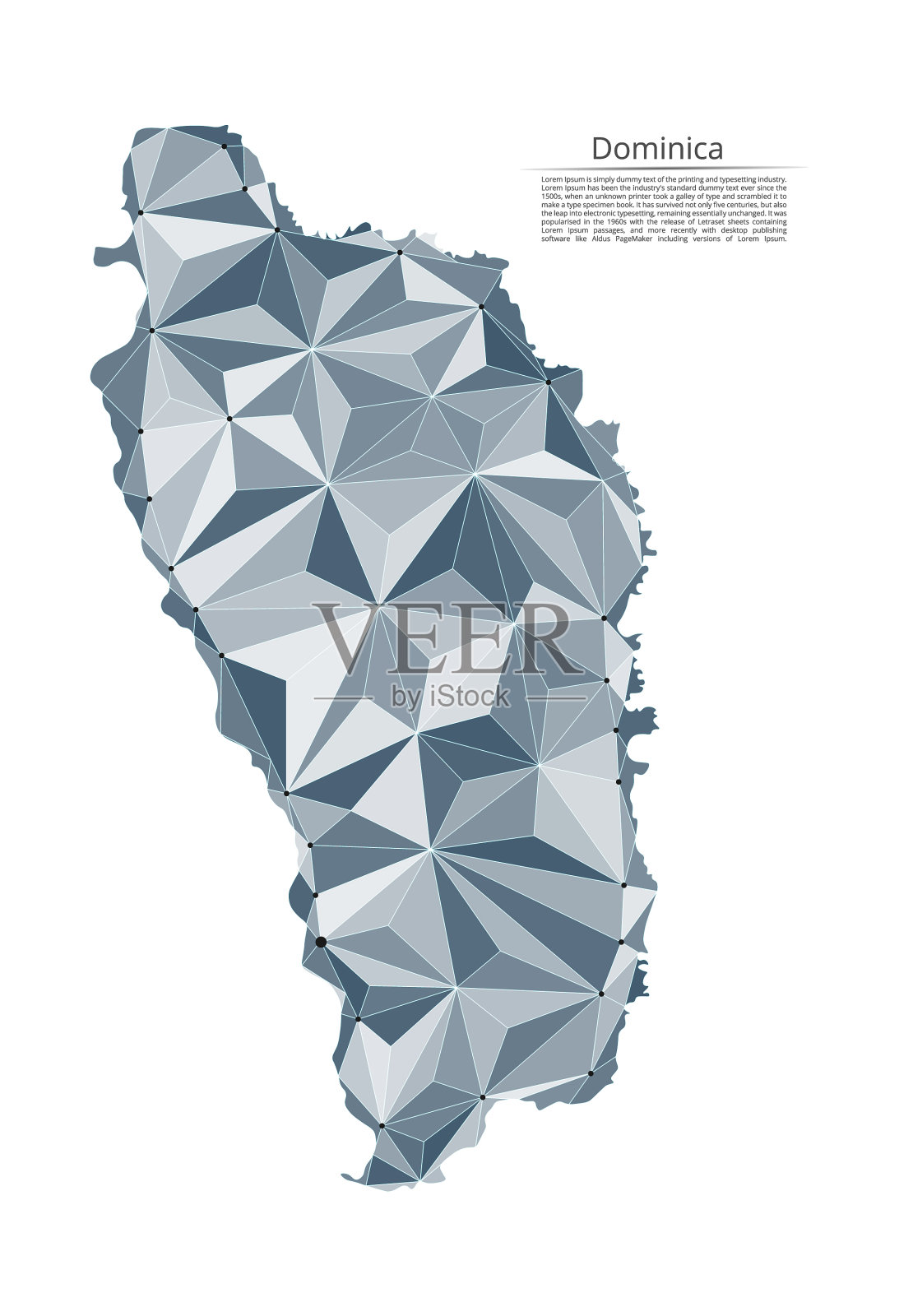 映射多米尼加连接低聚图像a设计元素图片