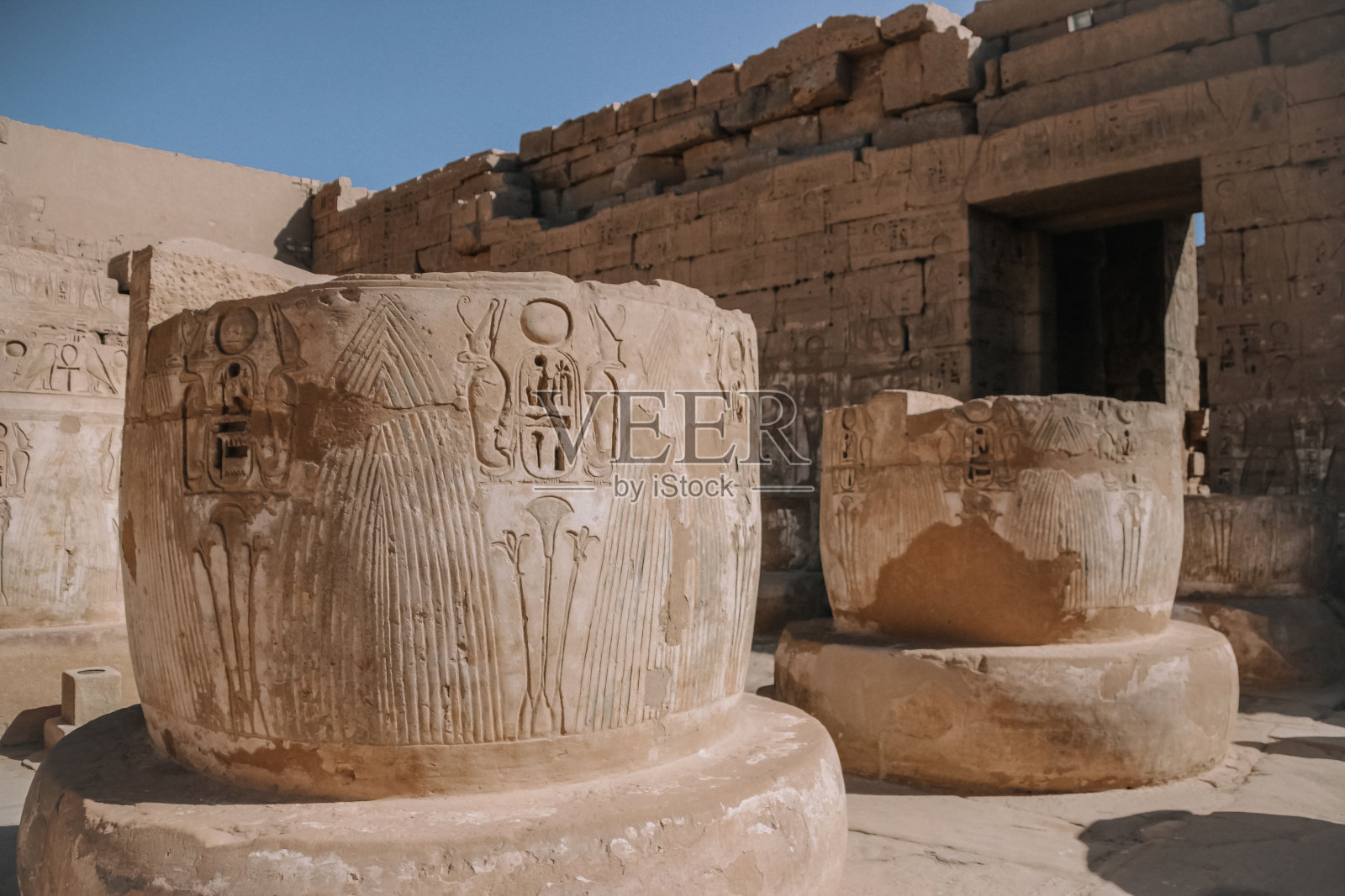 埃及卡纳克神庙遗址，卢克索最大的露天博物馆照片摄影图片