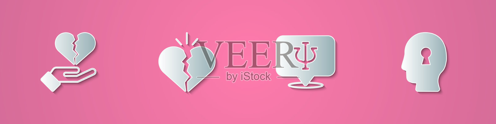 集纸剪碎还是离婚插画图片素材