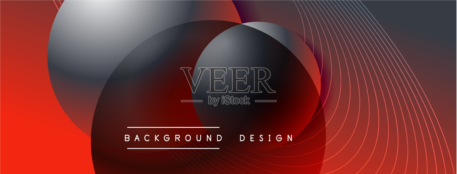 带有阴影的渐变圆形技术插画图片素材