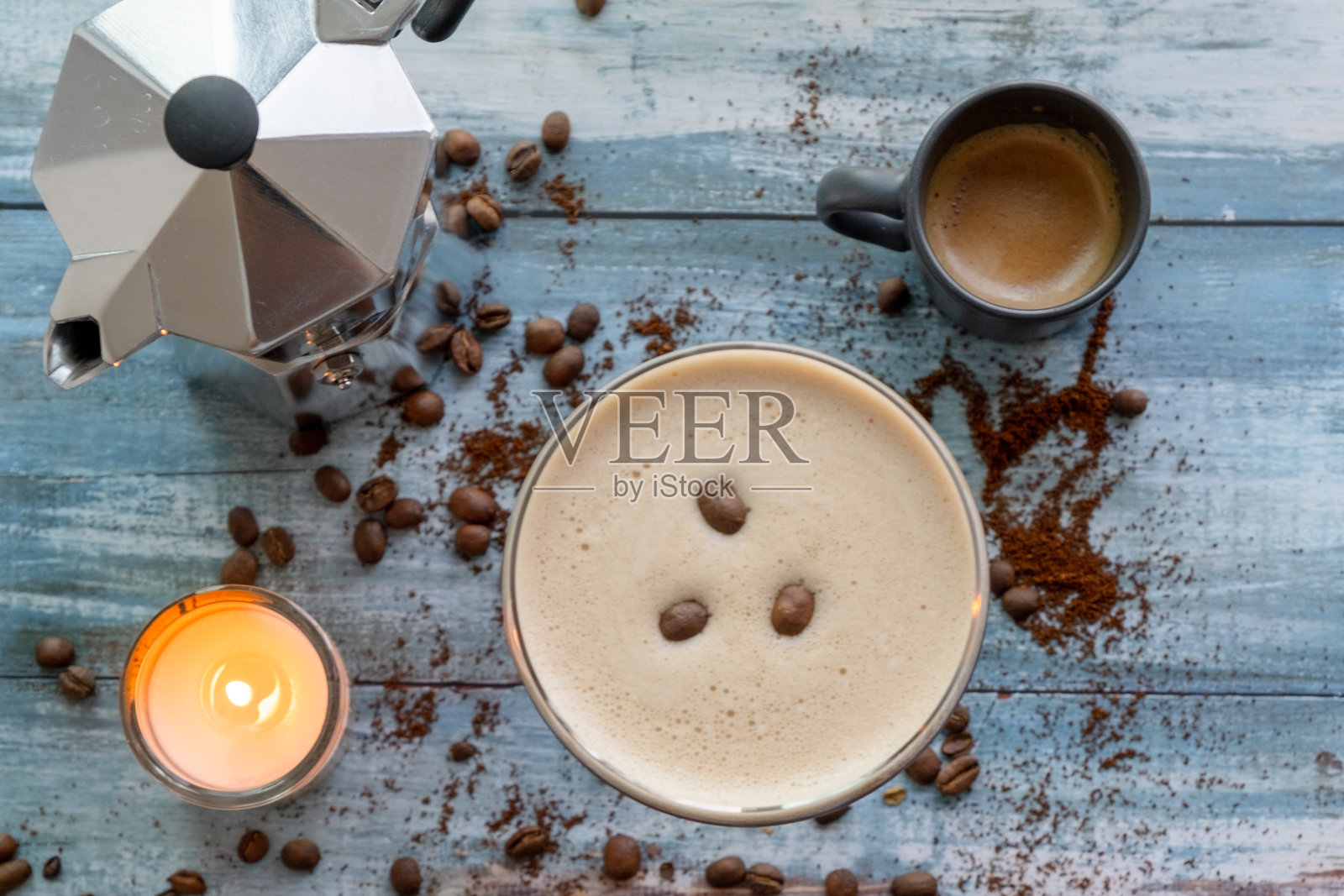 咖啡马提尼鸡尾酒照片摄影图片