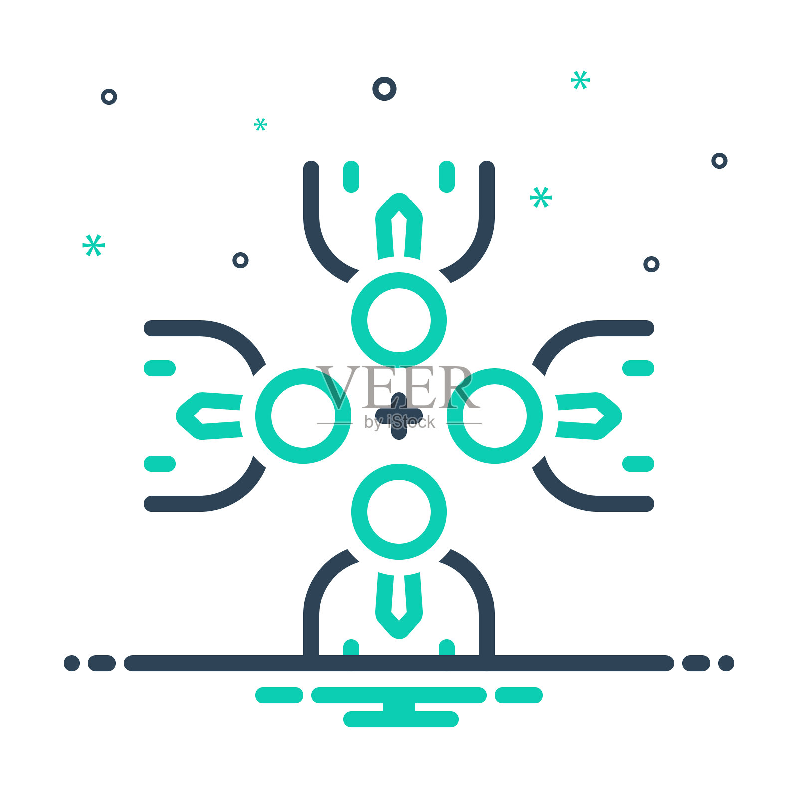 每个人都插画图片素材