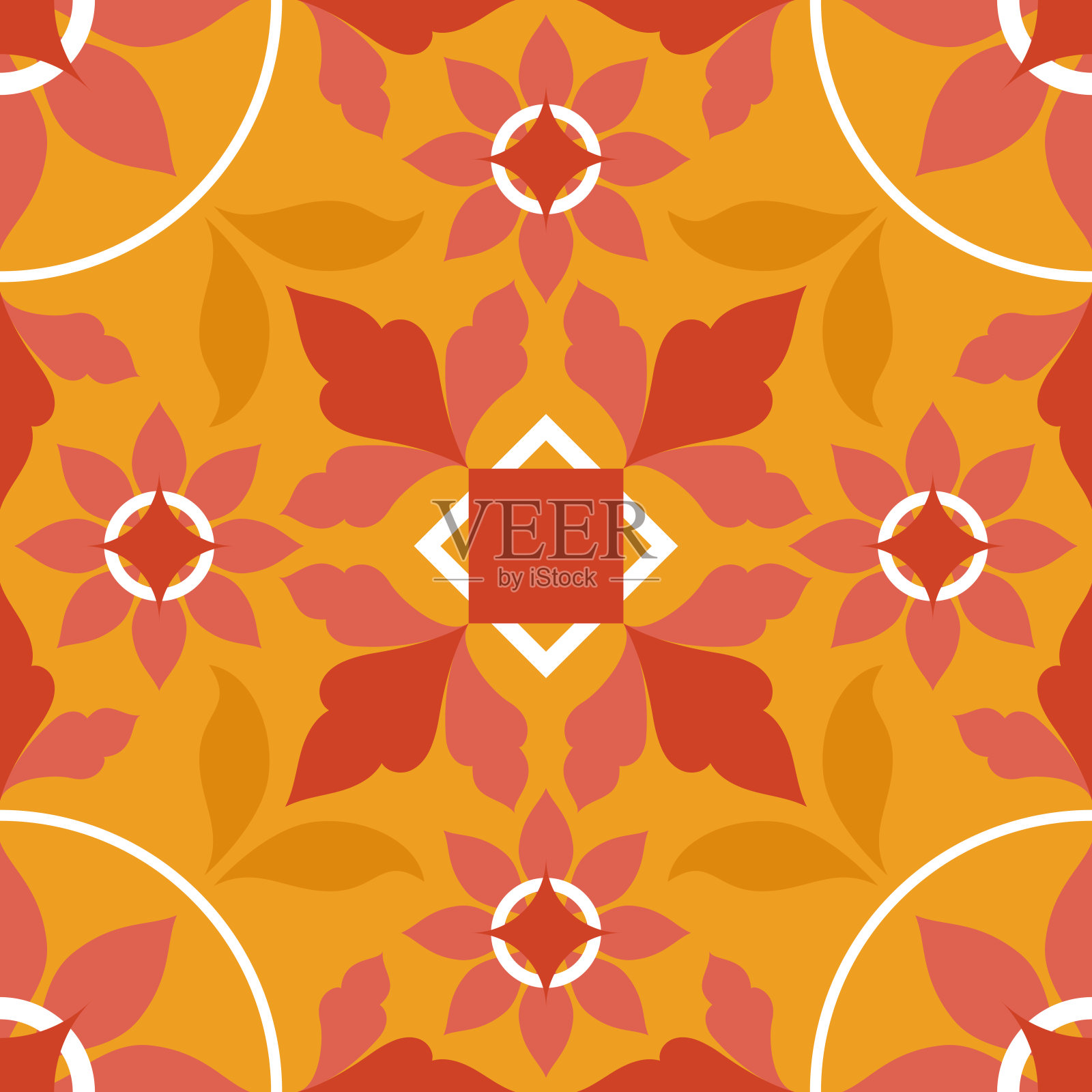 橘色瓷砖插图插画图片素材