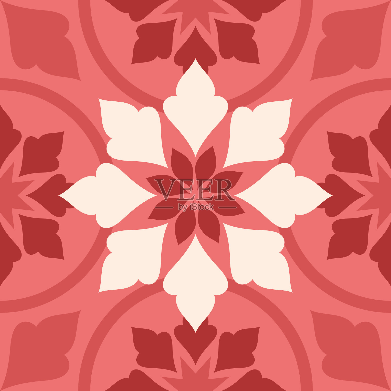 粉红色的瓷砖设计插画图片素材