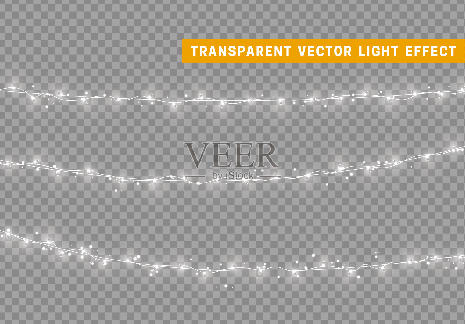 圣诞花环插画图片素材