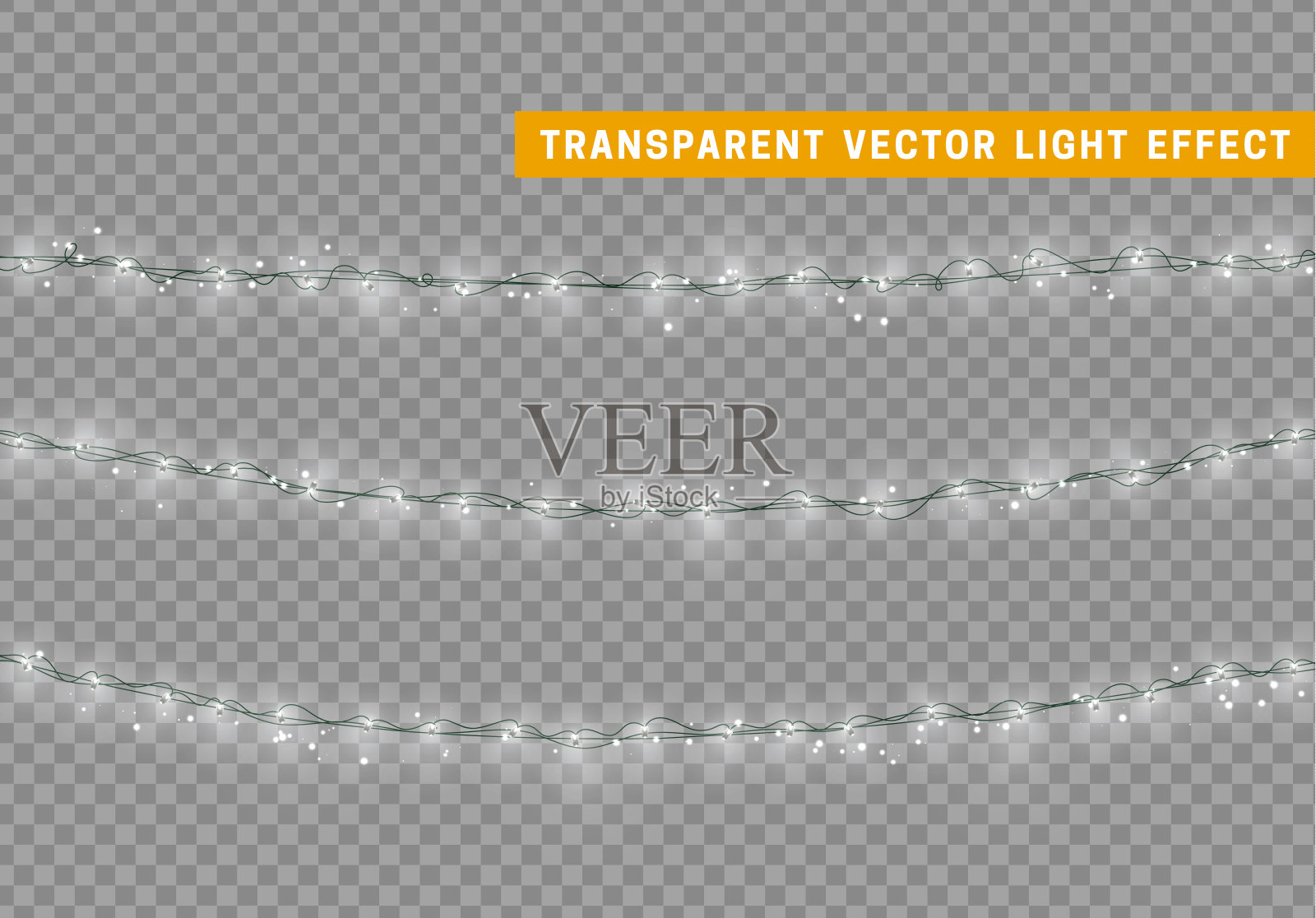 圣诞花环插画图片素材