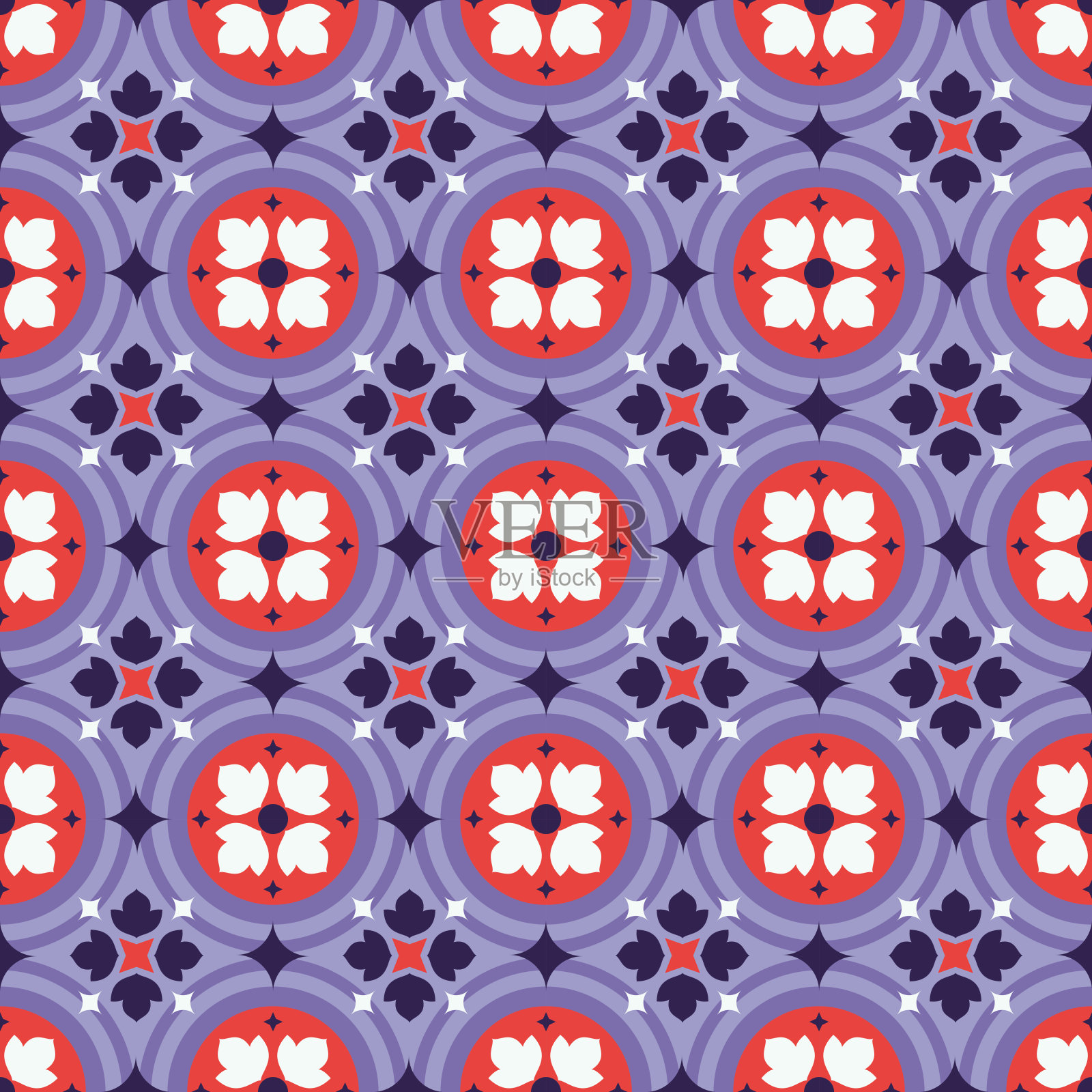 漂亮的紫色的瓷砖插画图片素材