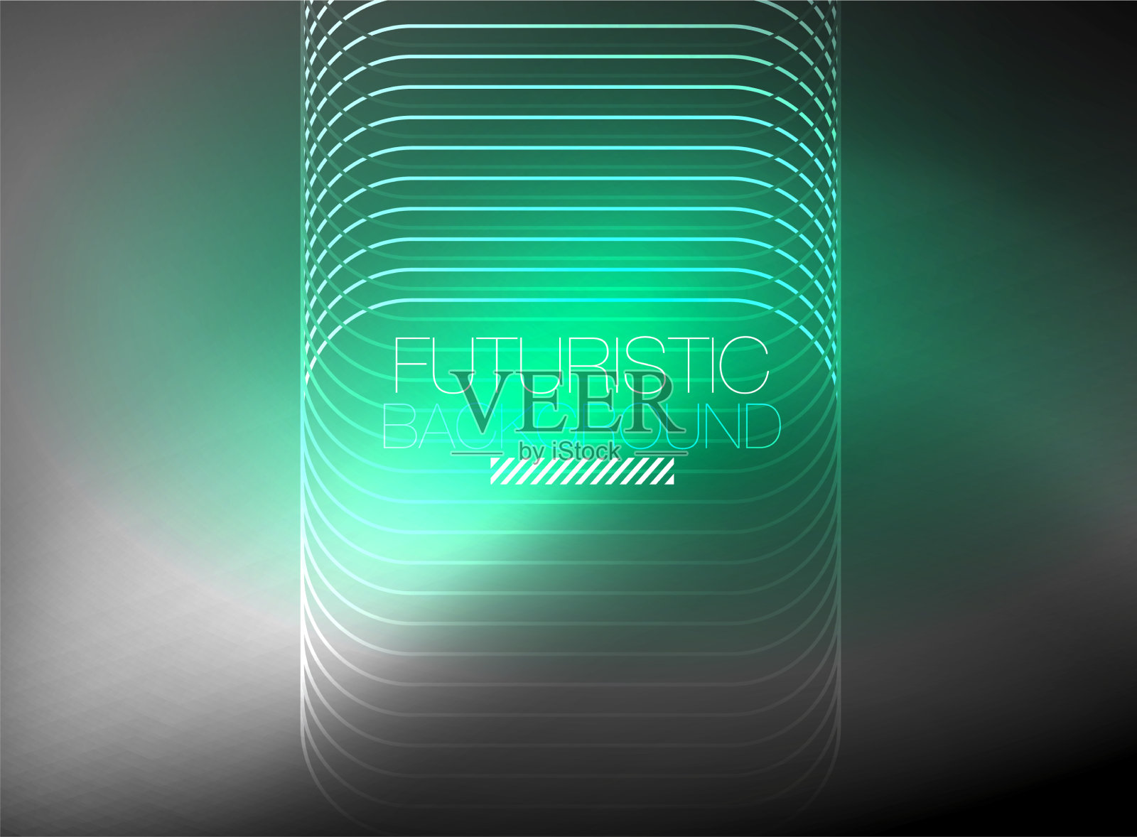 霓虹色方形轮廓线抽象背景插画图片素材