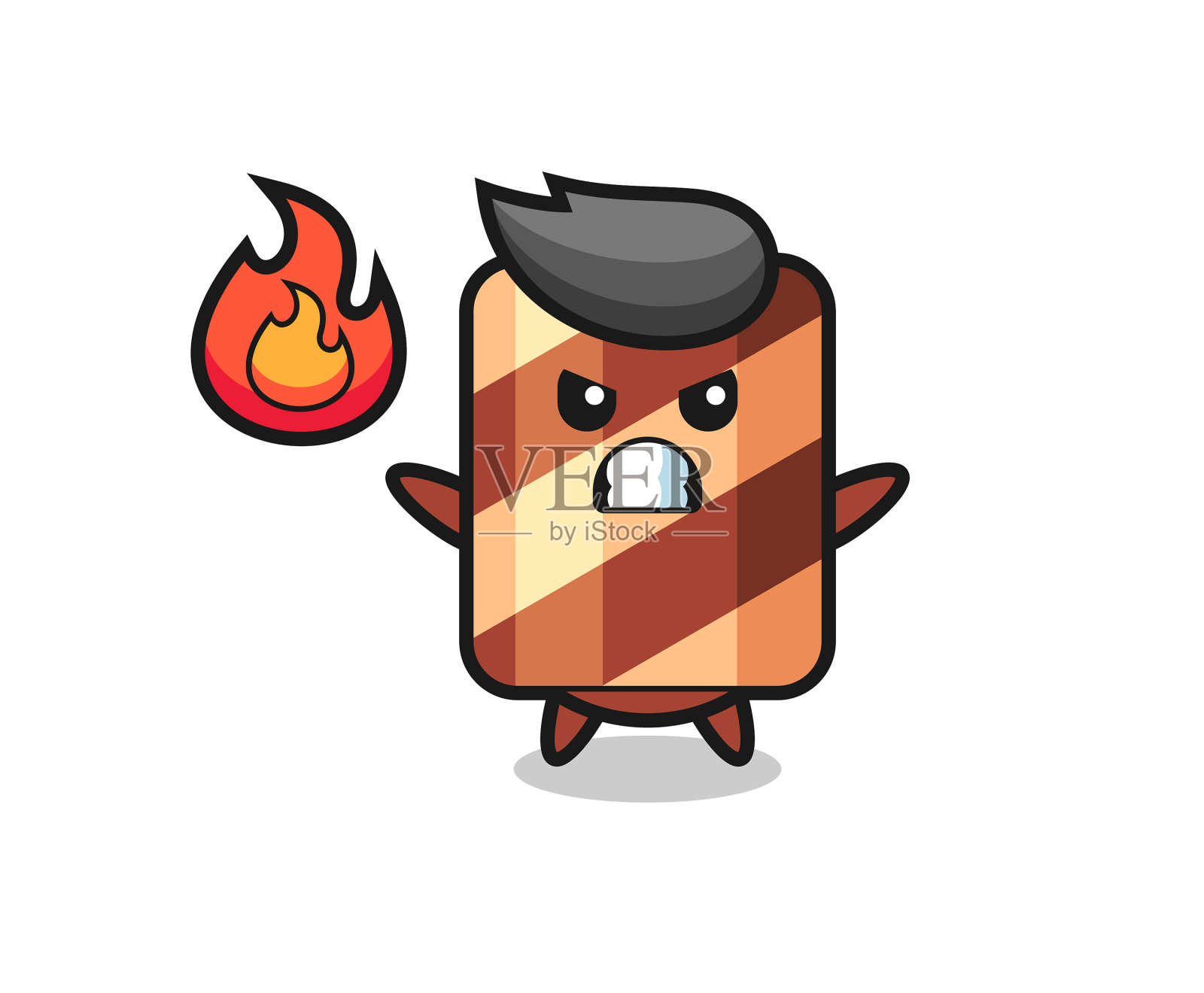 福娃卷吉祥物卡通是跳伞带着快乐插画图片素材