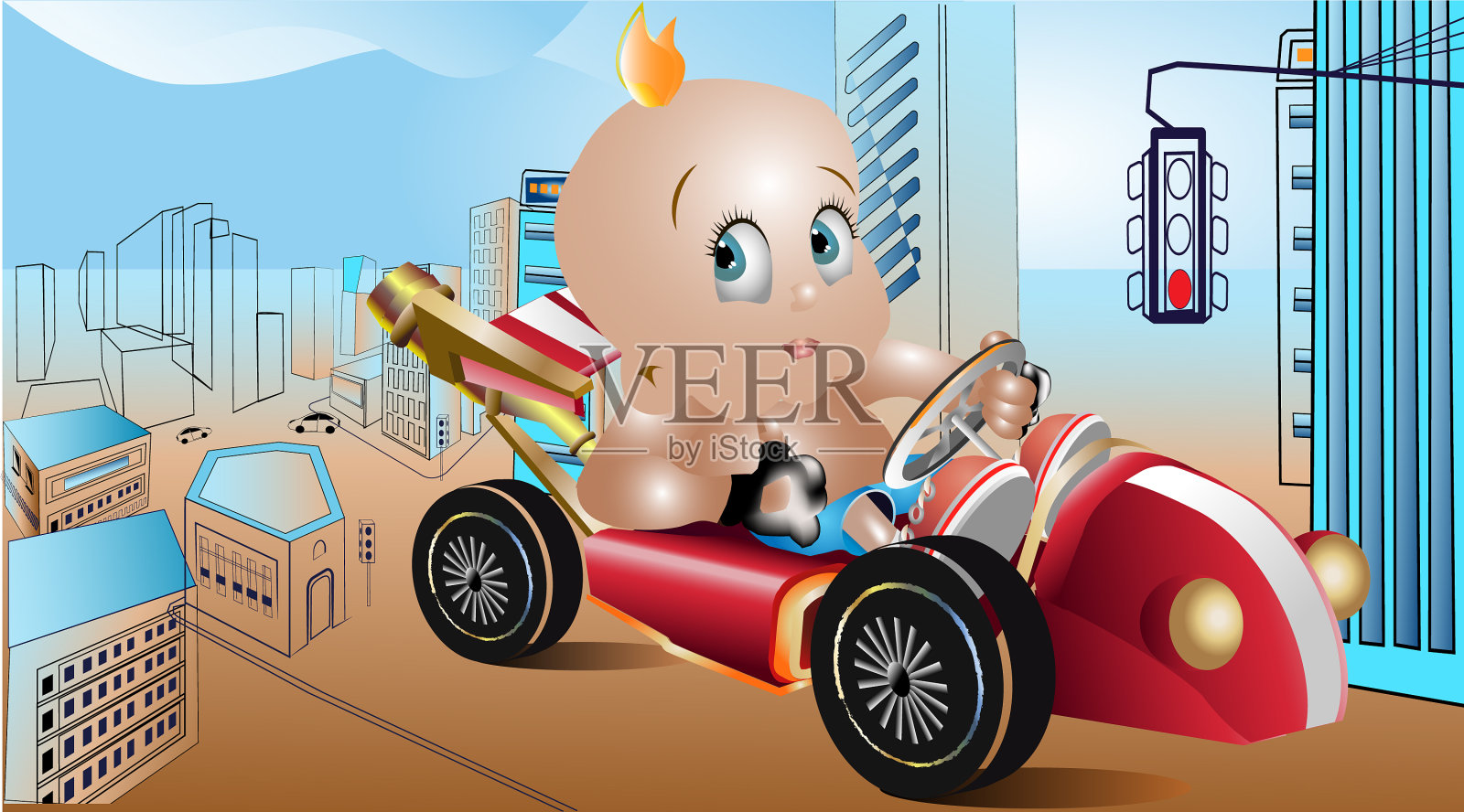 巴特轮插画图片素材