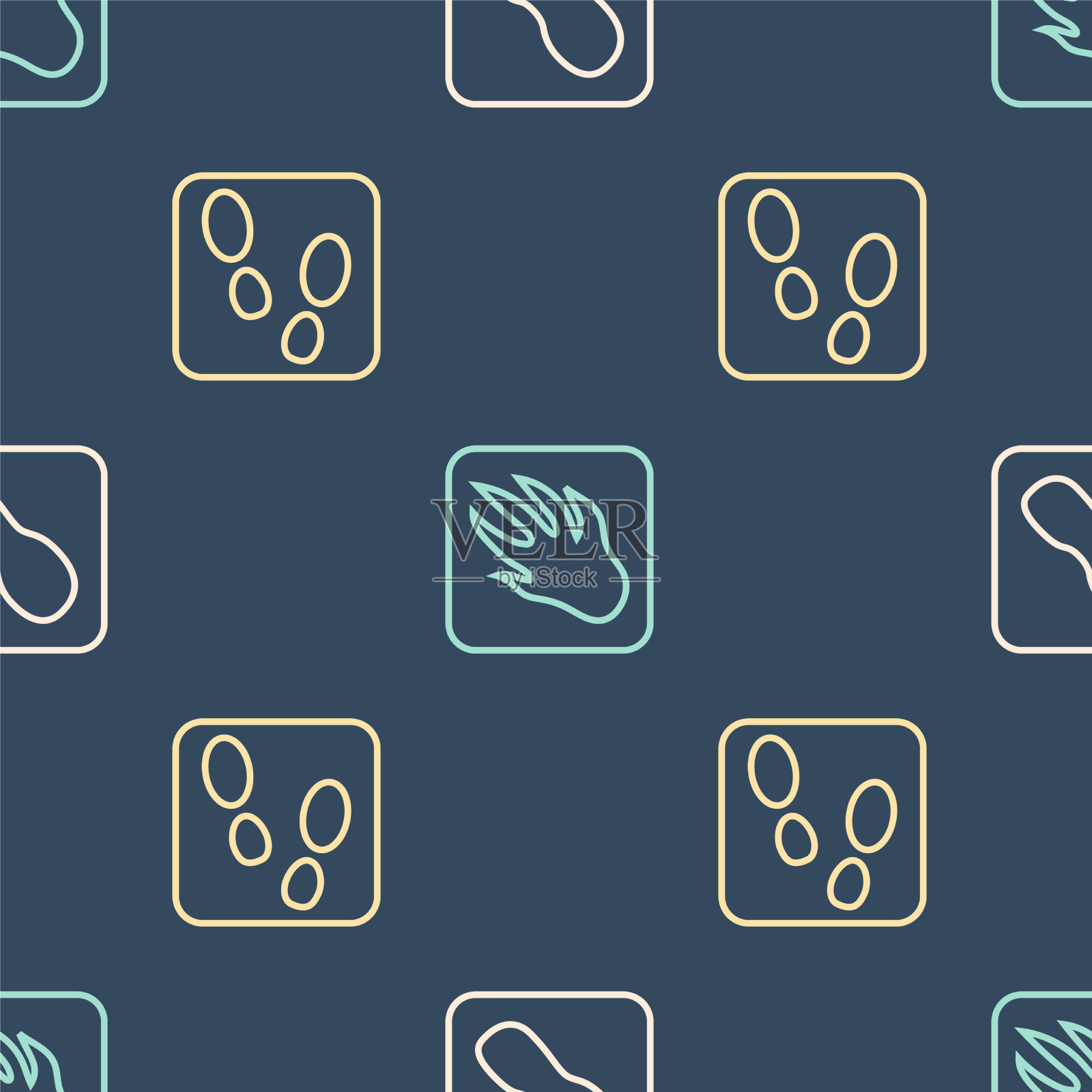 设线人脚印鞋和鳄鱼图标素材