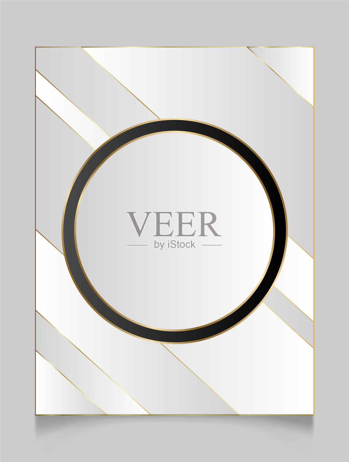 金光闪闪的空白框插画图片素材