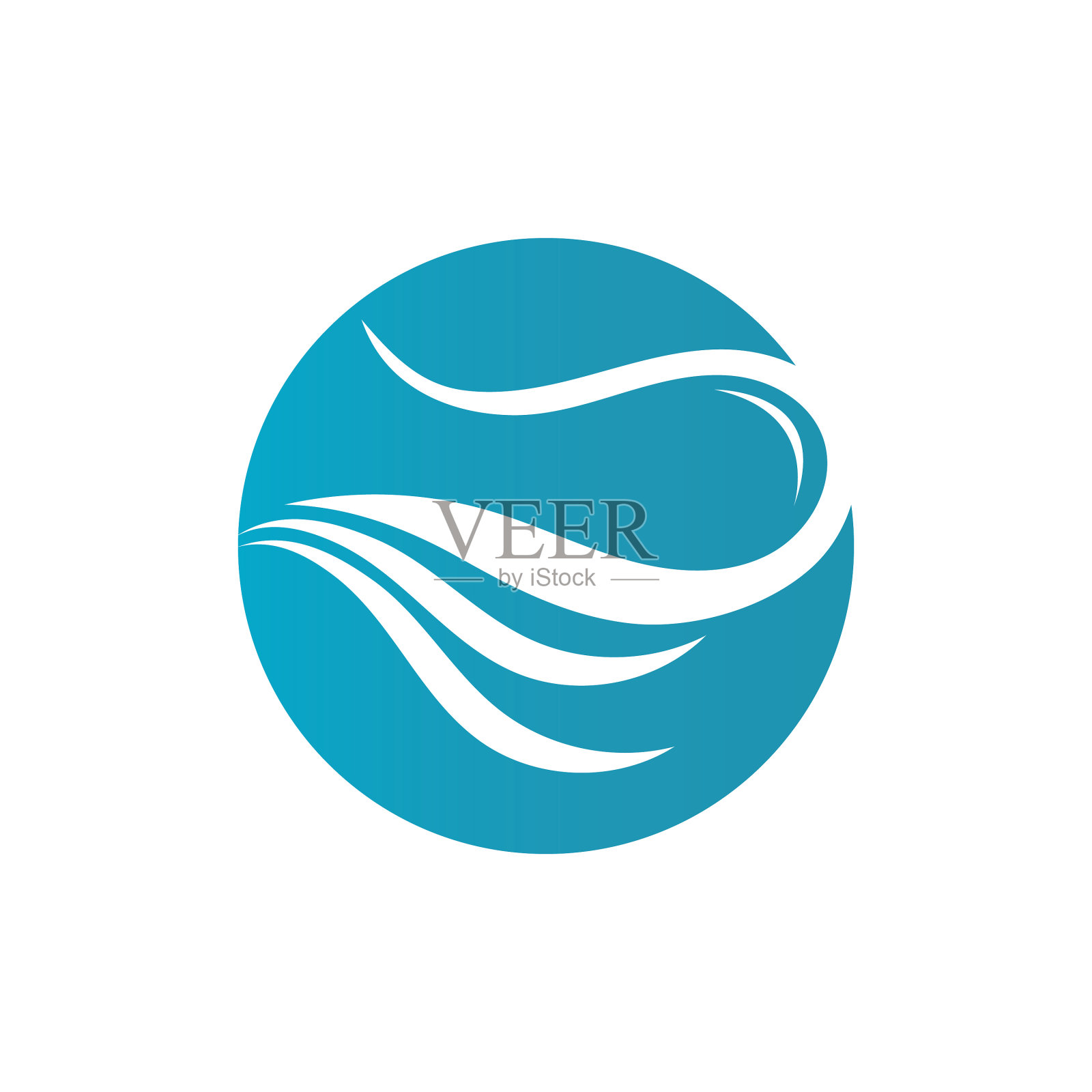 水波图标插画图片素材