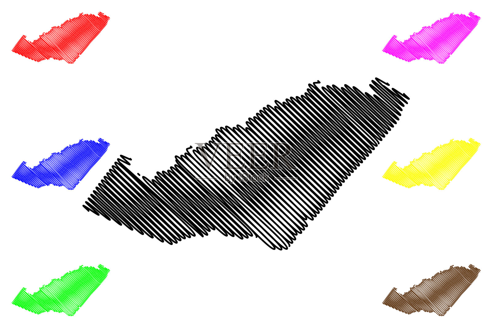 奥兰治县联邦弗吉尼亚州美国县插画图片素材
