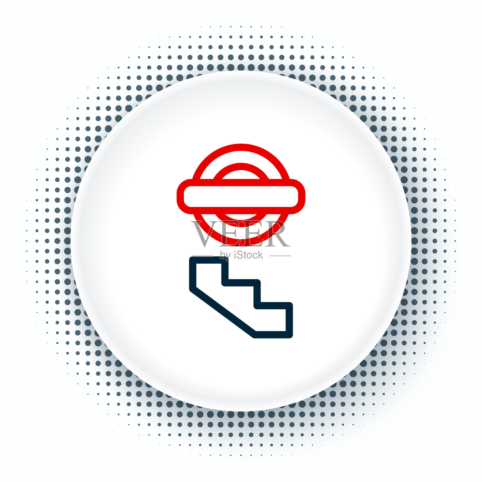 伦敦地铁隔离线图标上的白色图标素材