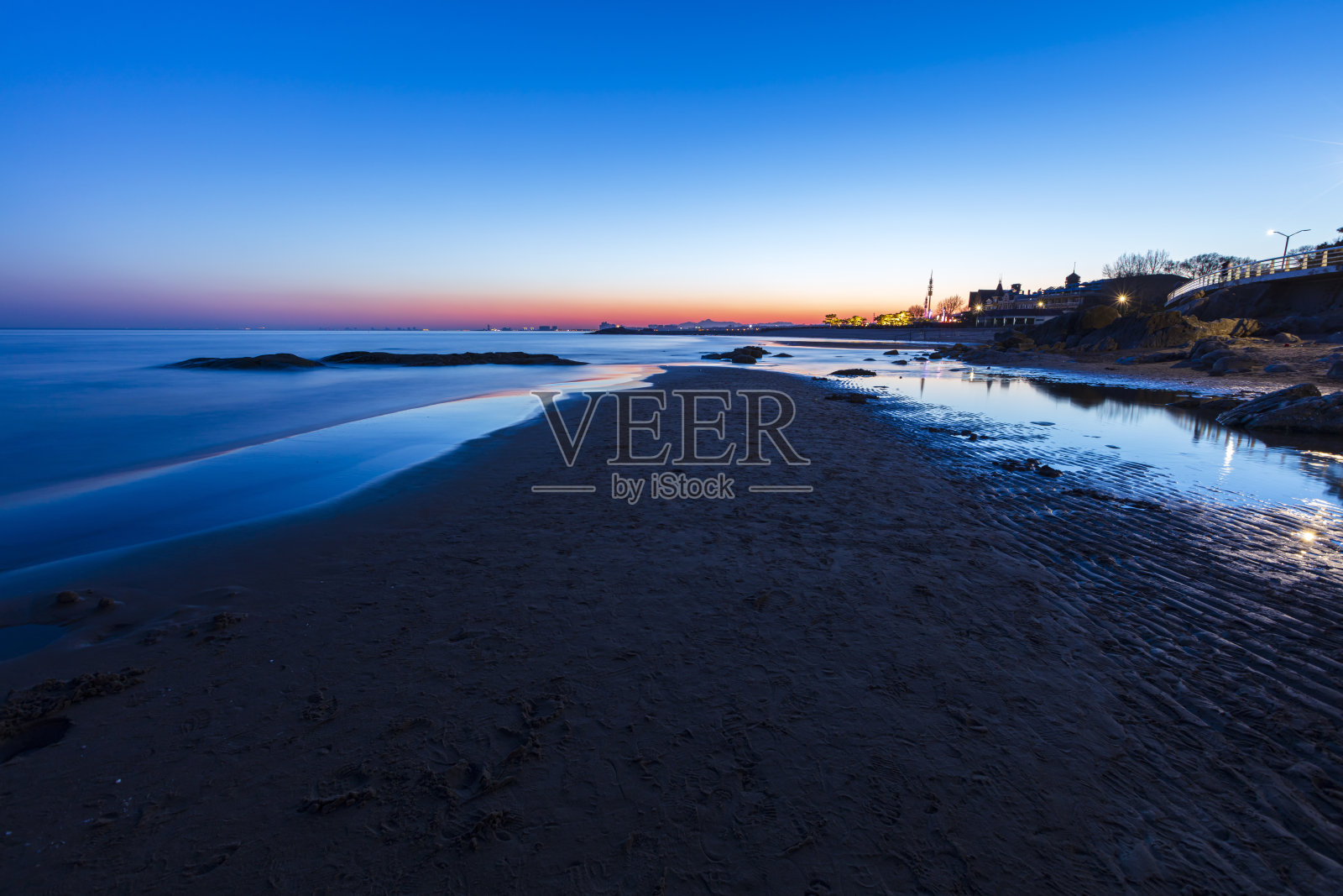 海边日落照片摄影图片