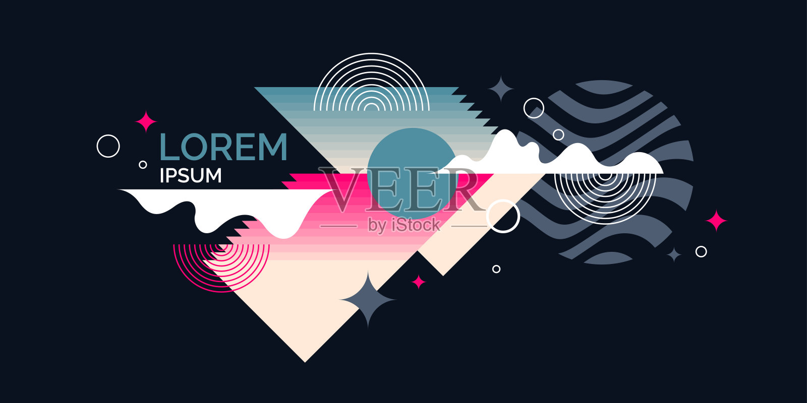 时髦的抽象背景。组成形式。现代的矢量图插画图片素材