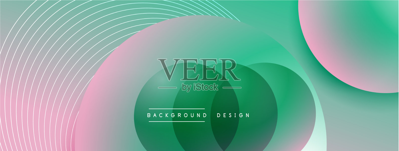 带有阴影的渐变圆形技术插画图片素材