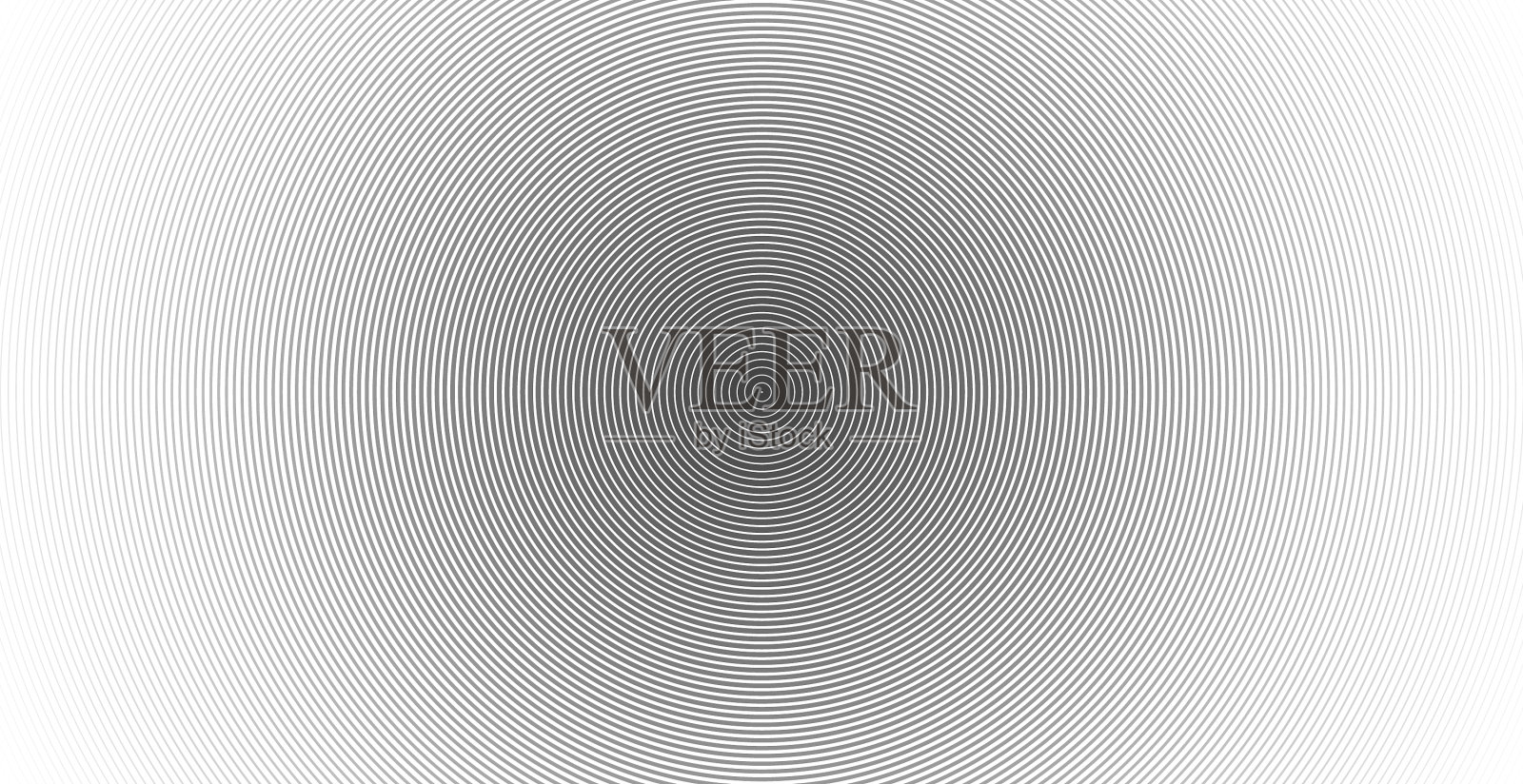 同心圆为声波抽象圆插画图片素材
